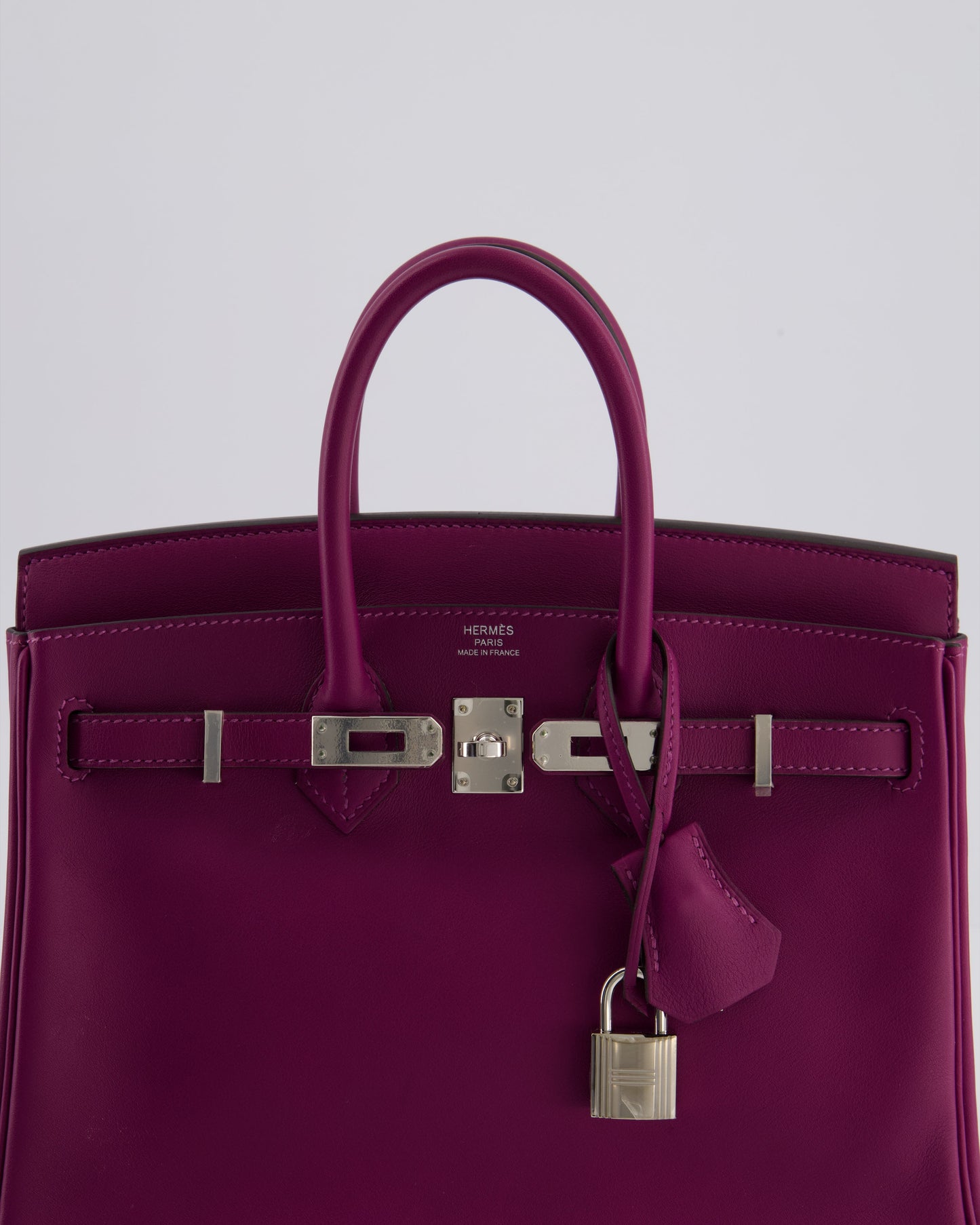 *FIRE PRICE* Herm�s Birkin 25 Retourne Bag in Anemone Swift Leather with Palladium Hardware