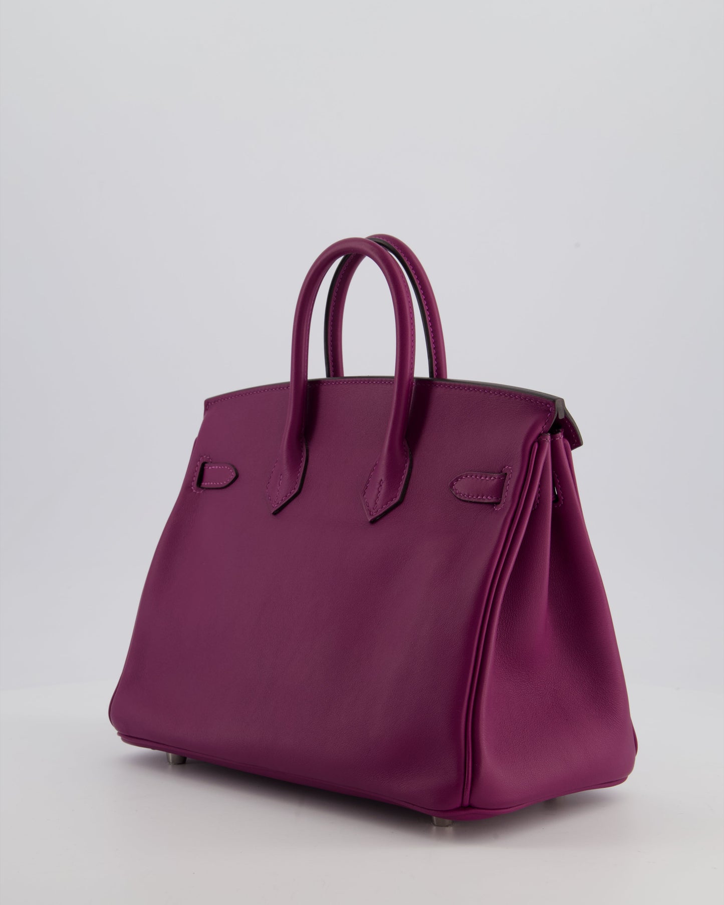 *FIRE PRICE* Herm�s Birkin 25 Retourne Bag in Anemone Swift Leather with Palladium Hardware