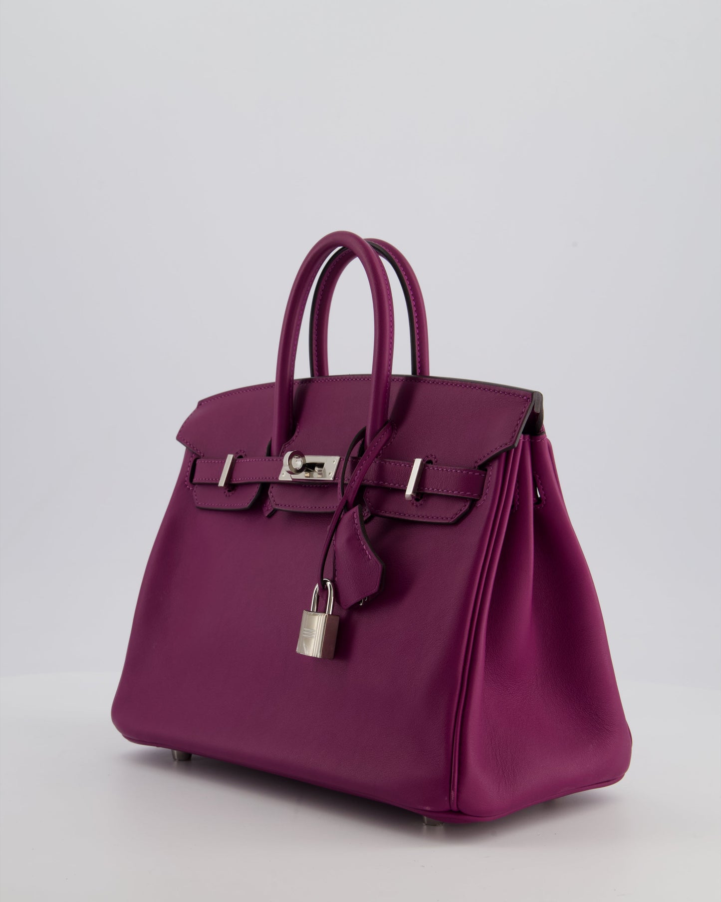 *FIRE PRICE* Herm�s Birkin 25 Retourne Bag in Anemone Swift Leather with Palladium Hardware