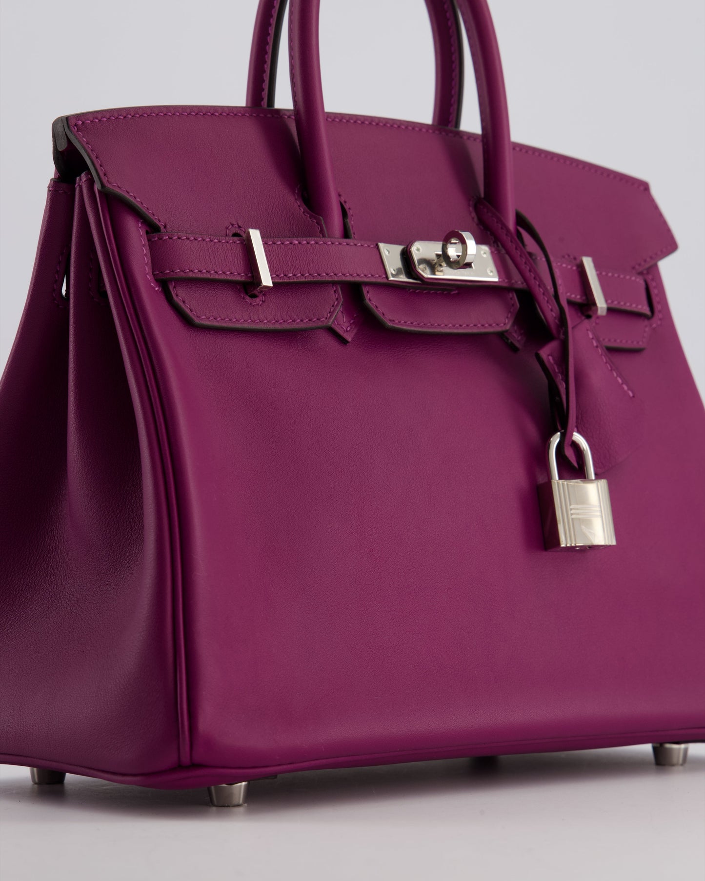 *FIRE PRICE* Herm�s Birkin 25 Retourne Bag in Anemone Swift Leather with Palladium Hardware
