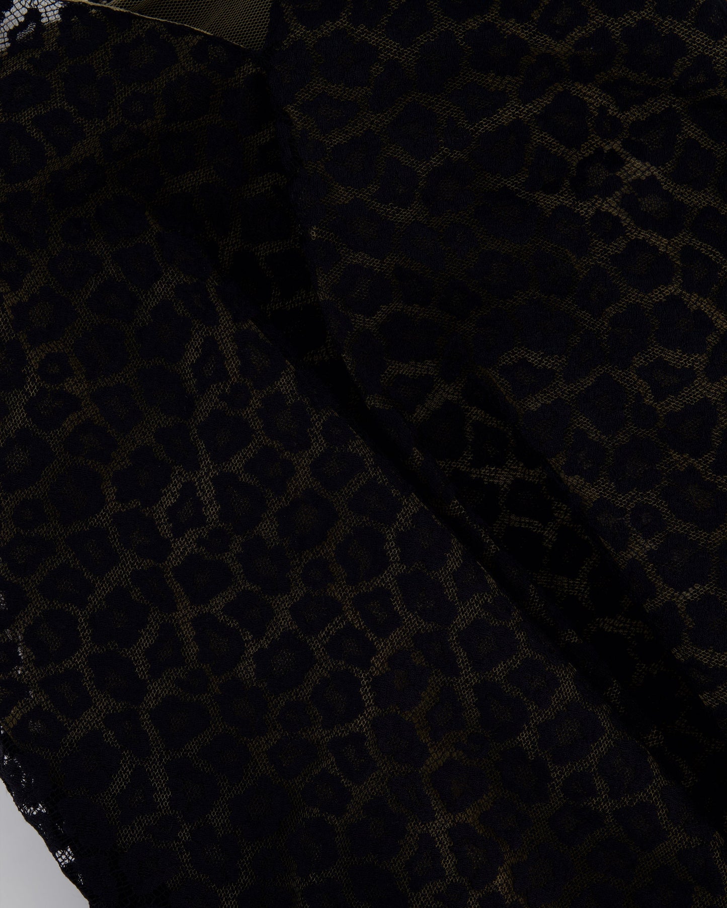 Ala•a Black Leopard Printed Textured Long-Sleeve Midi Dress Size FR 36 (UK 8)