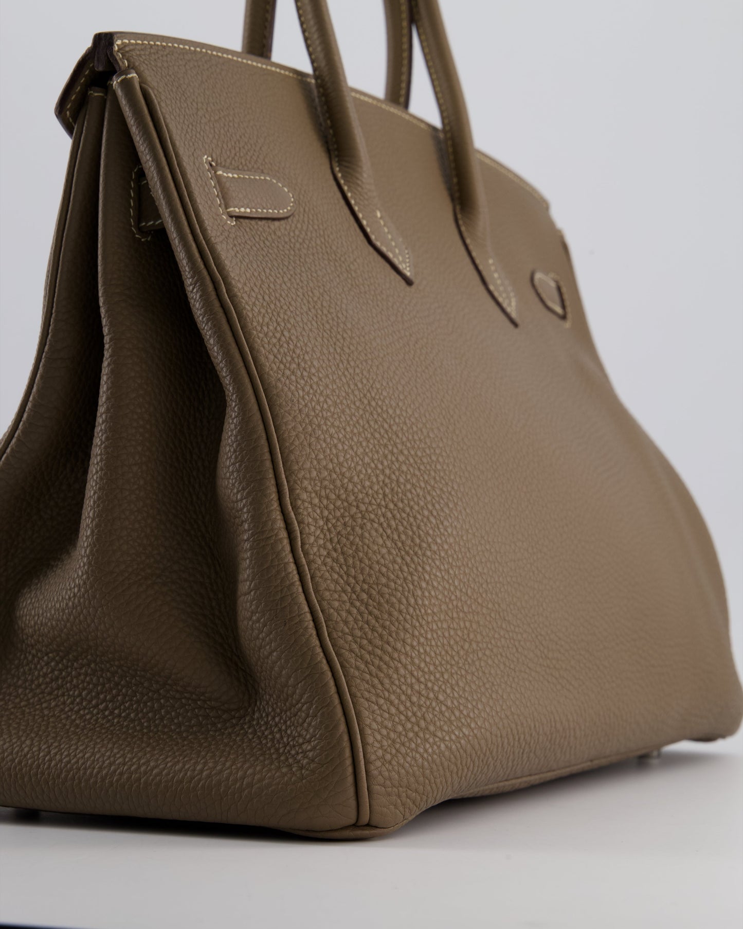 Herm�s Birkin 35 Bag in Etoupe Togo Leather with Palladium Hardware