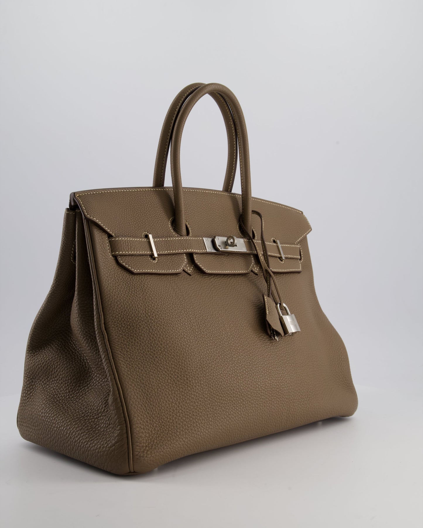 Herm�s Birkin 35 Bag in Etoupe Togo Leather with Palladium Hardware