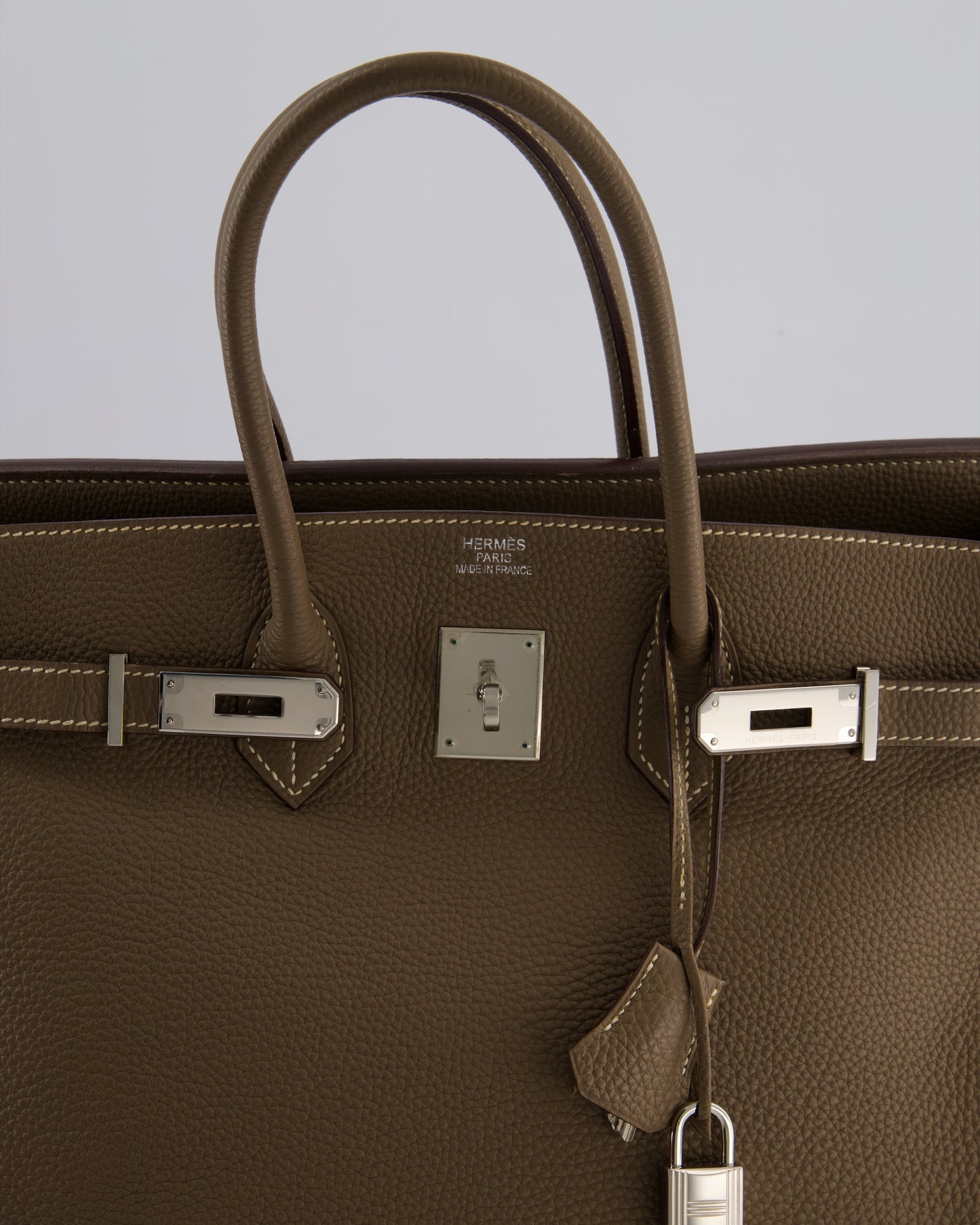 Herm�s Birkin 35 Bag in Etoupe Togo Leather with Palladium Hardware