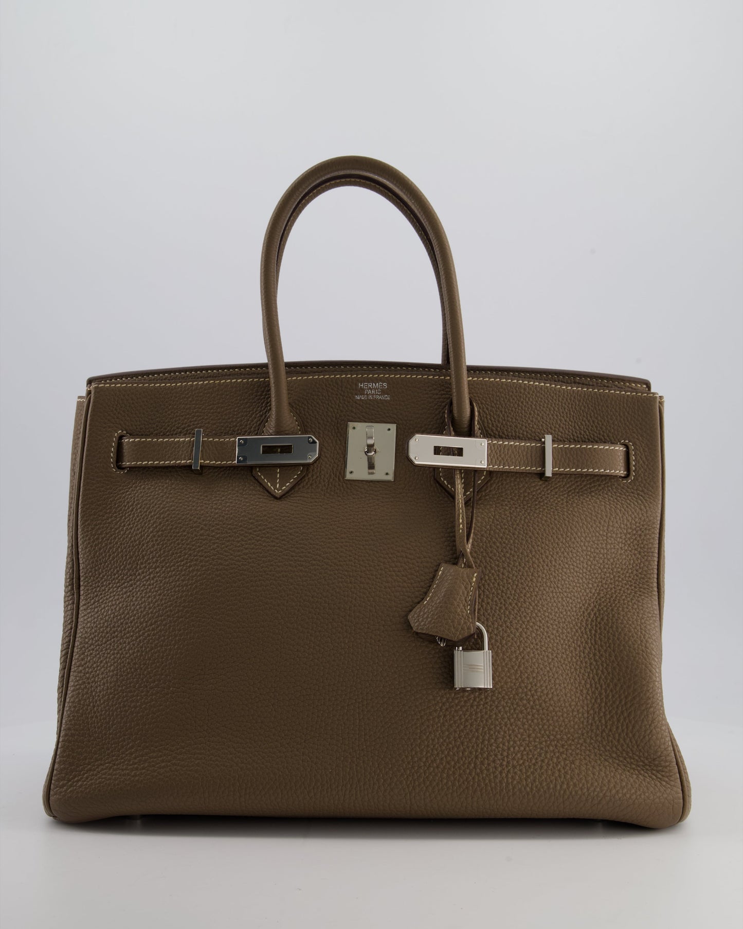 Herm�s Birkin 35 Bag in Etoupe Togo Leather with Palladium Hardware
