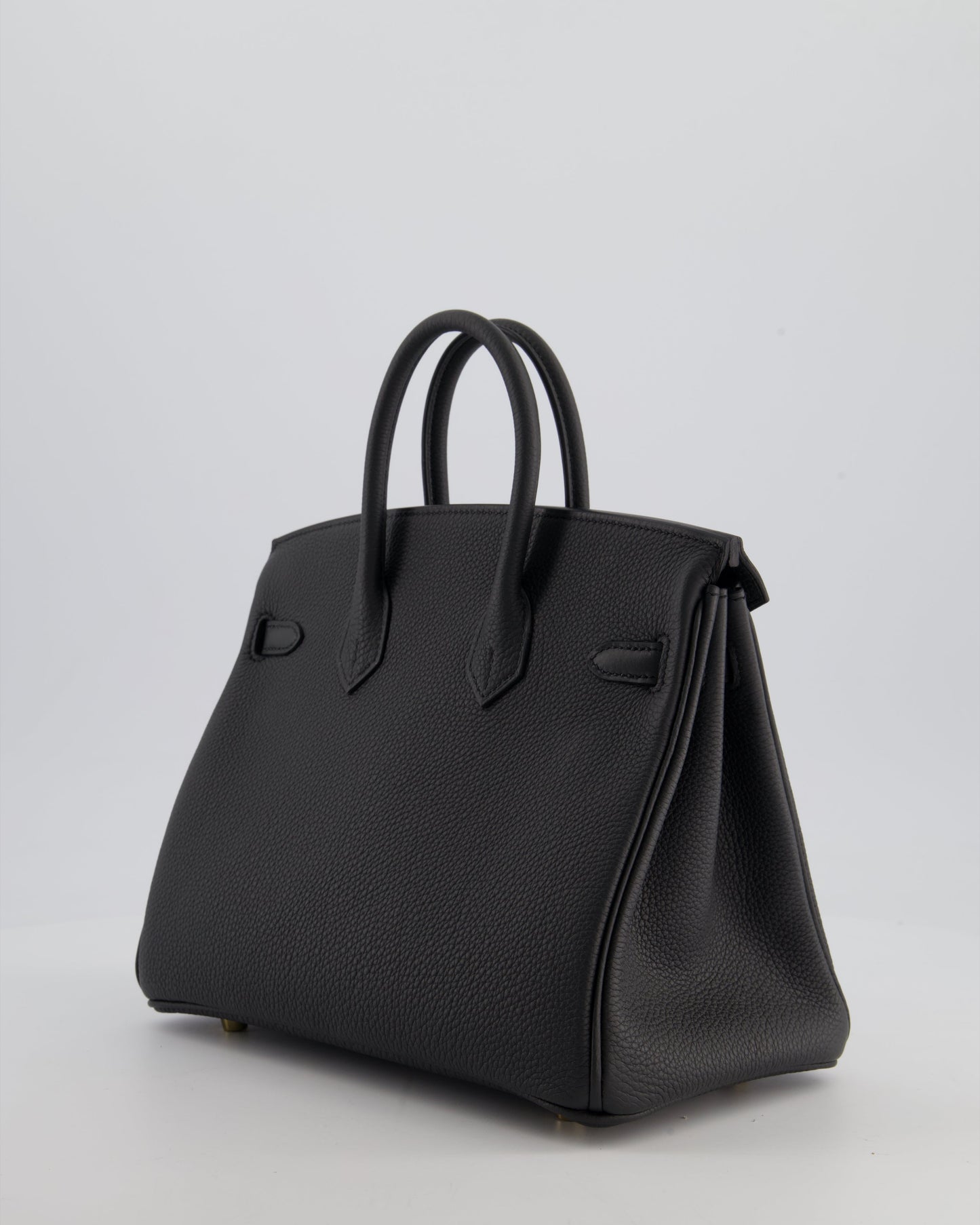 *HOT* Hermès Birkin 25 Retourne Bag in Plomb Togo Leather with Gold Hardware