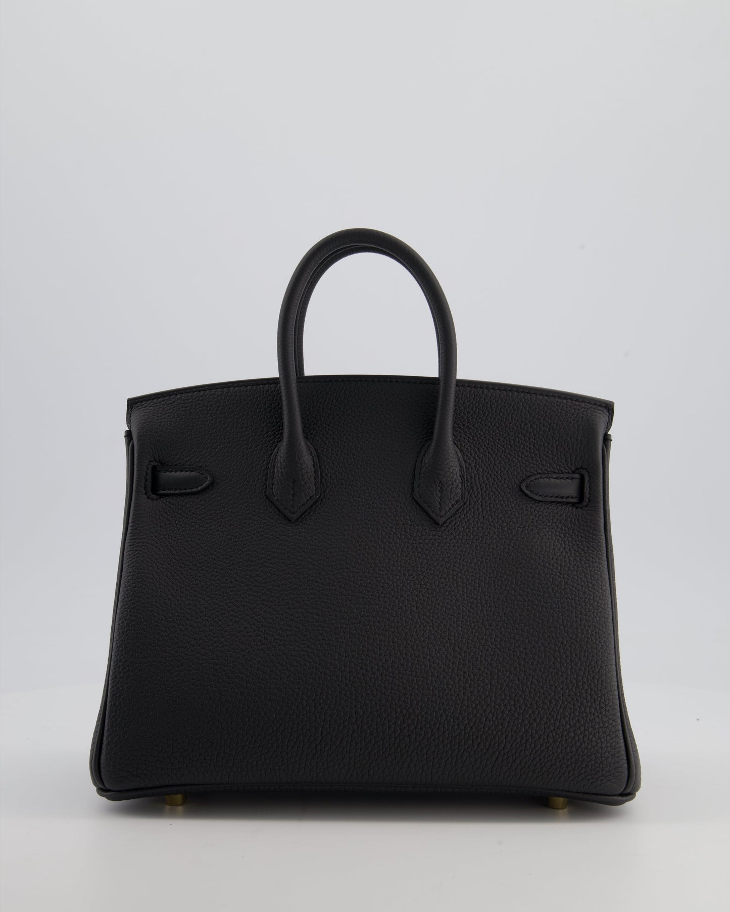 *HOT* Hermès Birkin 25 Retourne Bag in Plomb Togo Leather with Gold Hardware