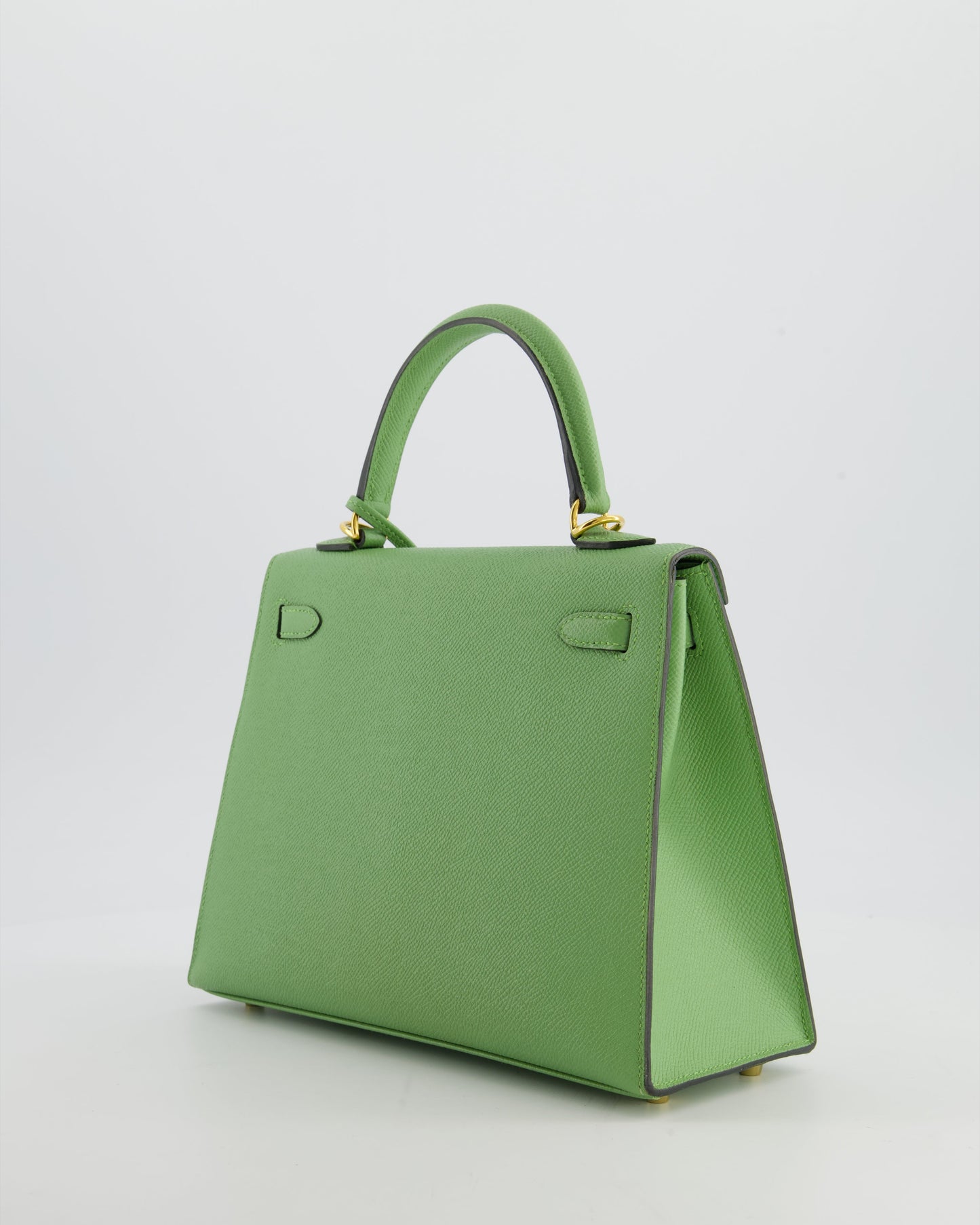 *HOT COLOUR* Herm�s Kelly 25 Sellier Bag in Vert Criquet Epsom Leather with Gold Hardware