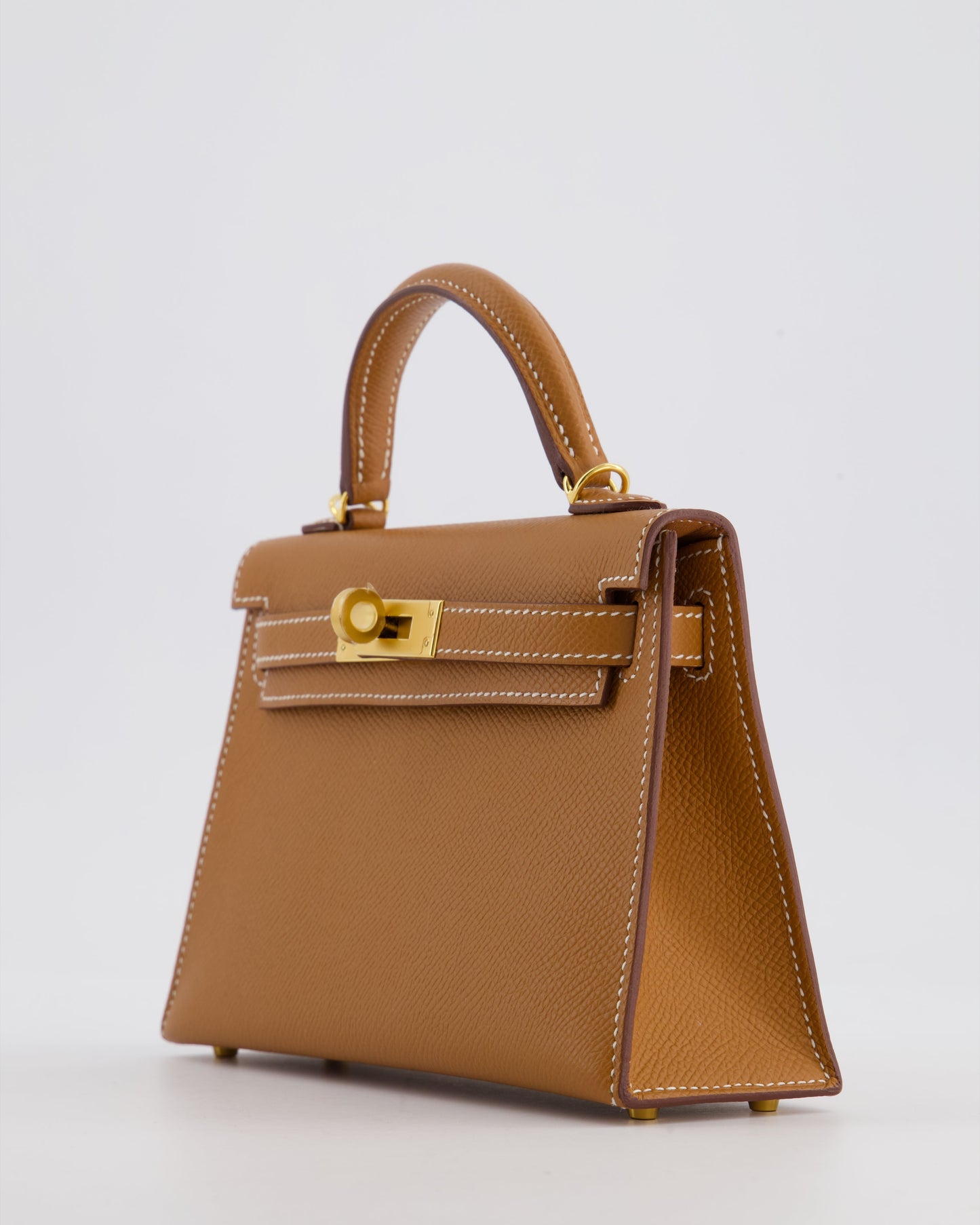 *HOT* Herm�s Mini Kelly II 20 Bag in Gold Epsom Leather with Gold Hardware