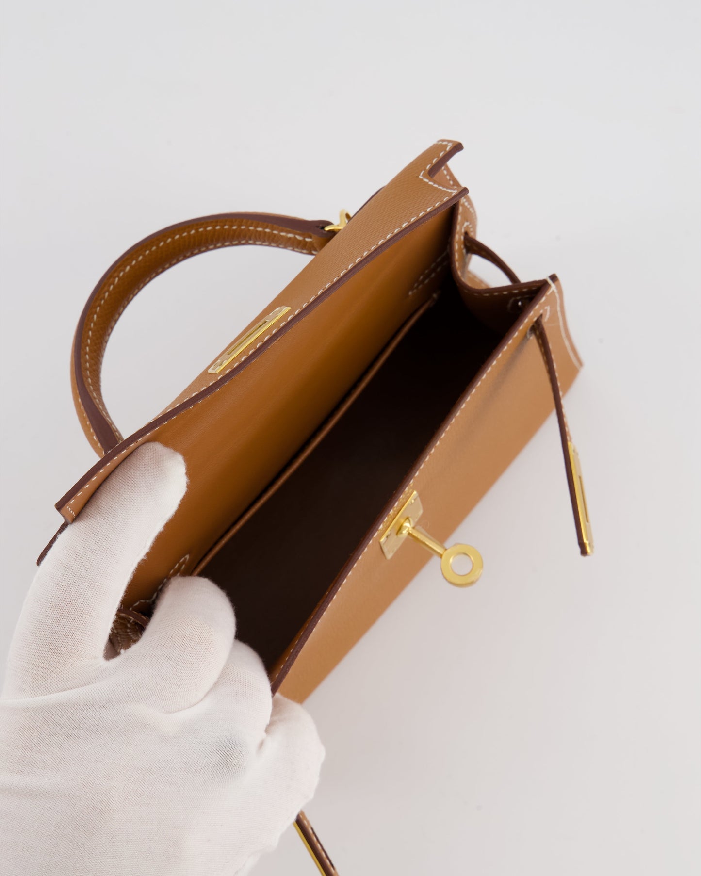 *HOT* Herm�s Mini Kelly II 20 Bag in Gold Epsom Leather with Gold Hardware