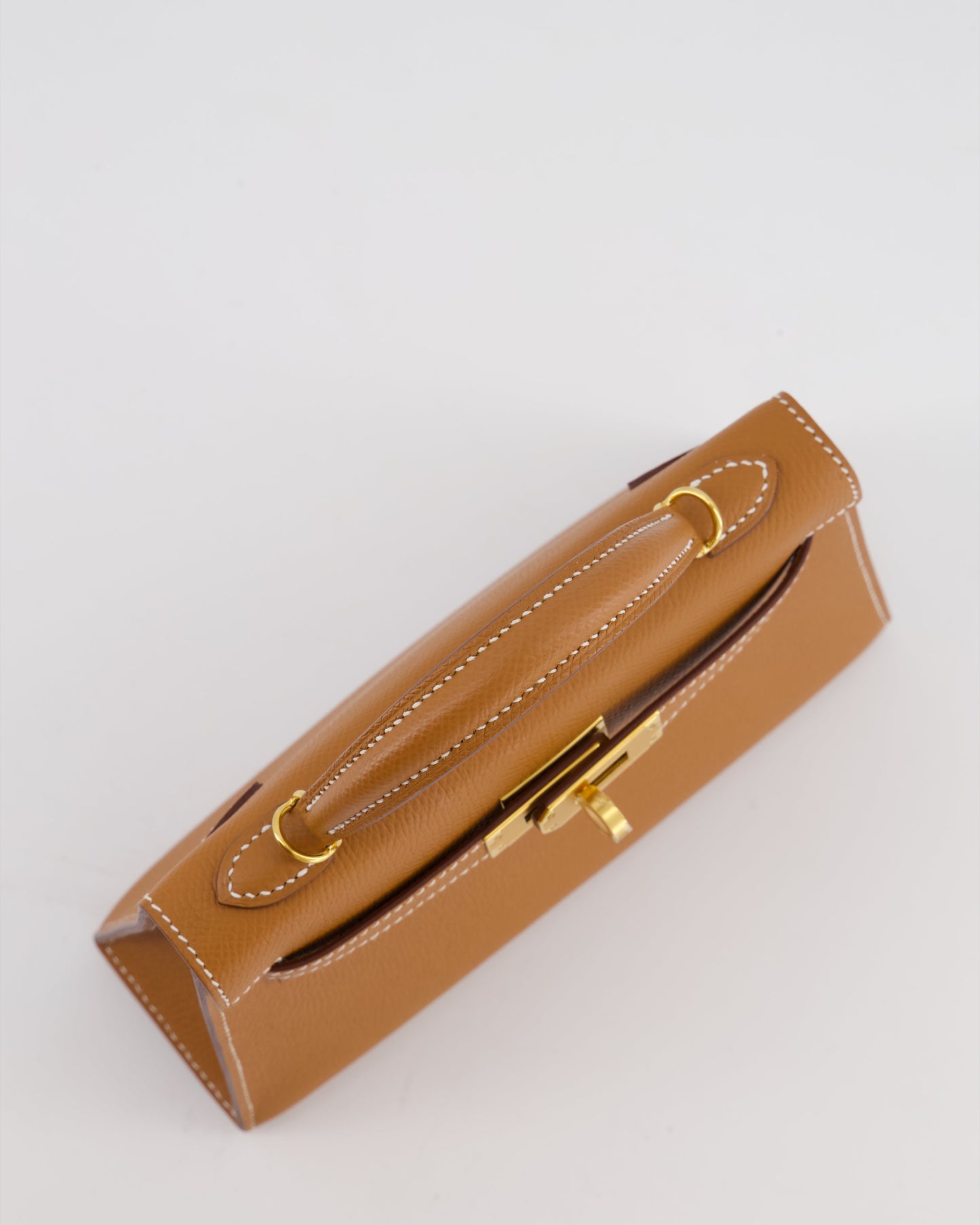 *HOT* Herm�s Mini Kelly II 20 Bag in Gold Epsom Leather with Gold Hardware