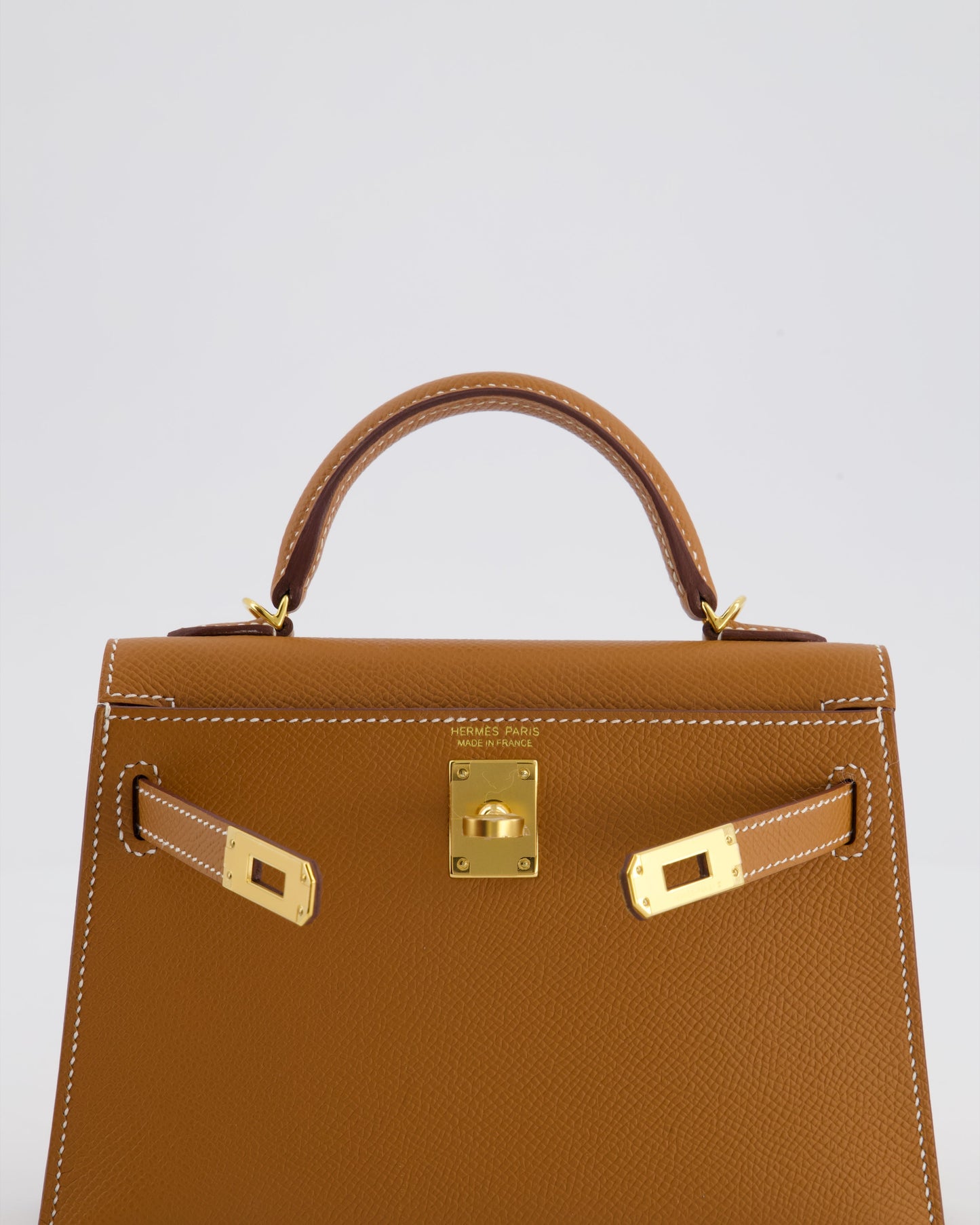 *HOT* Herm�s Mini Kelly II 20 Bag in Gold Epsom Leather with Gold Hardware