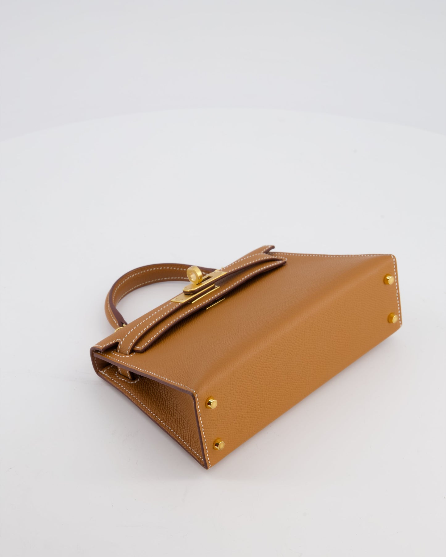 *HOT* Herm�s Mini Kelly II 20 Bag in Gold Epsom Leather with Gold Hardware