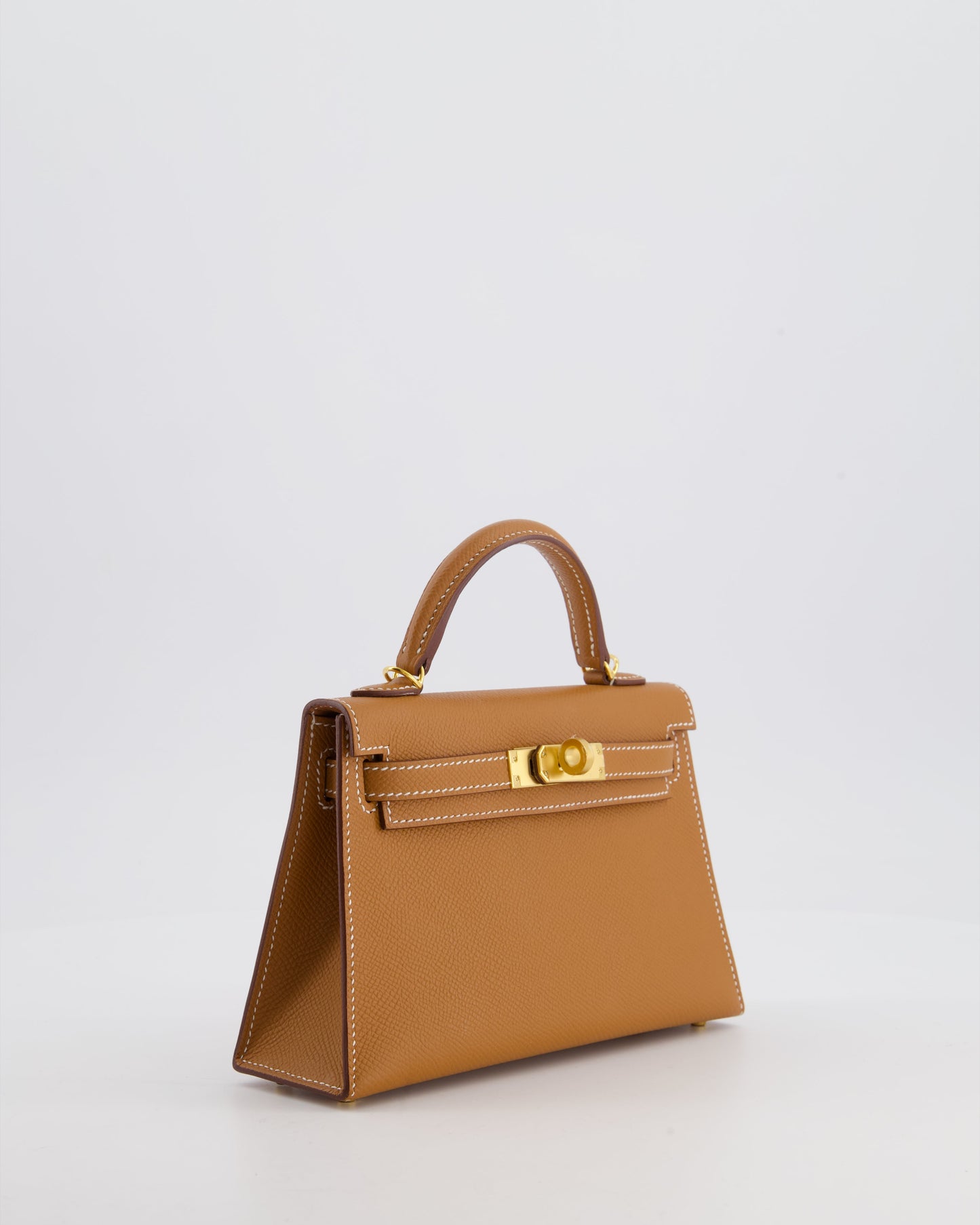 *HOT* Herm�s Mini Kelly II 20 Bag in Gold Epsom Leather with Gold Hardware