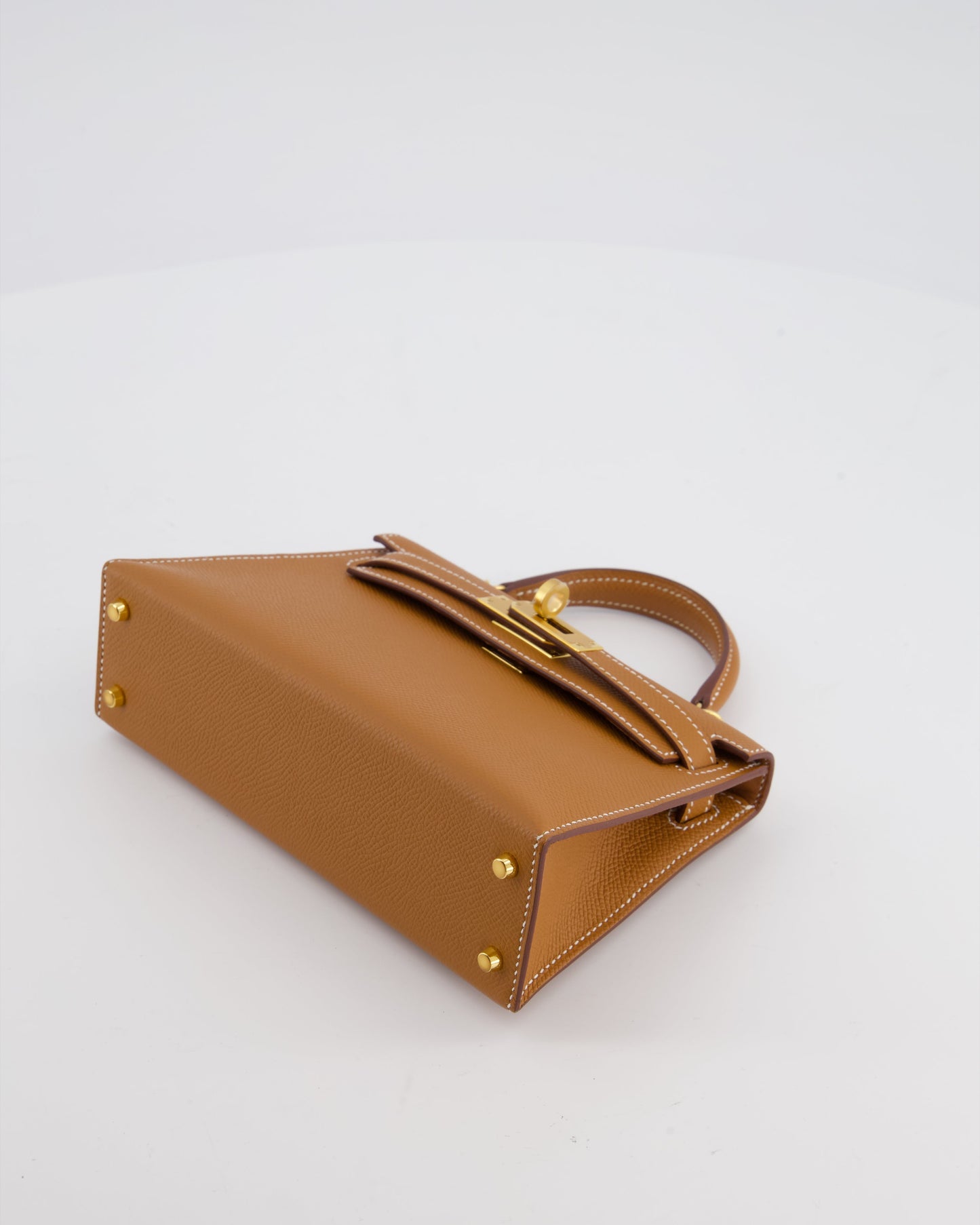 *HOT* Herm�s Mini Kelly II 20 Bag in Gold Epsom Leather with Gold Hardware