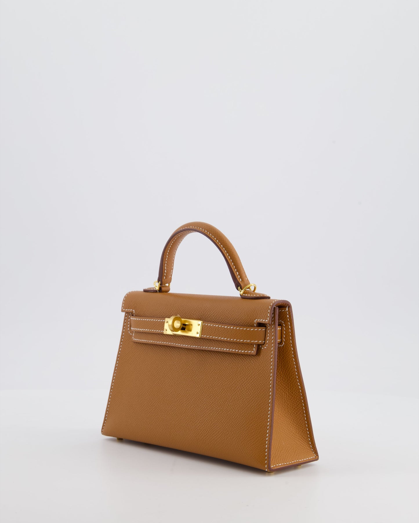 *HOT* Herm�s Mini Kelly II 20 Bag in Gold Epsom Leather with Gold Hardware