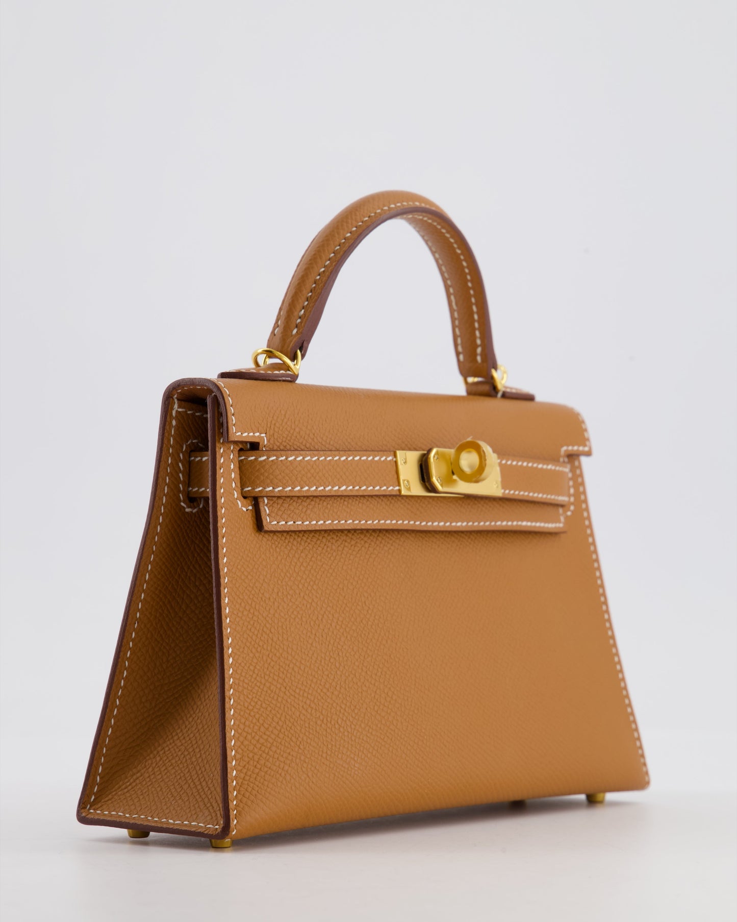 *HOT* Herm�s Mini Kelly II 20 Bag in Gold Epsom Leather with Gold Hardware