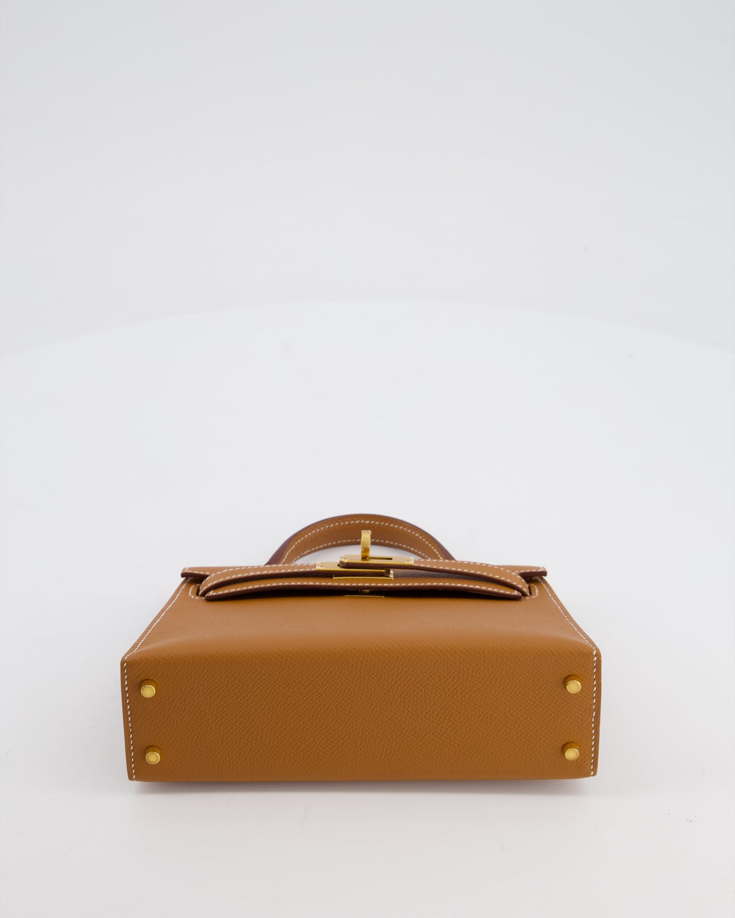 *HOT* Herm�s Mini Kelly II 20 Bag in Gold Epsom Leather with Gold Hardware