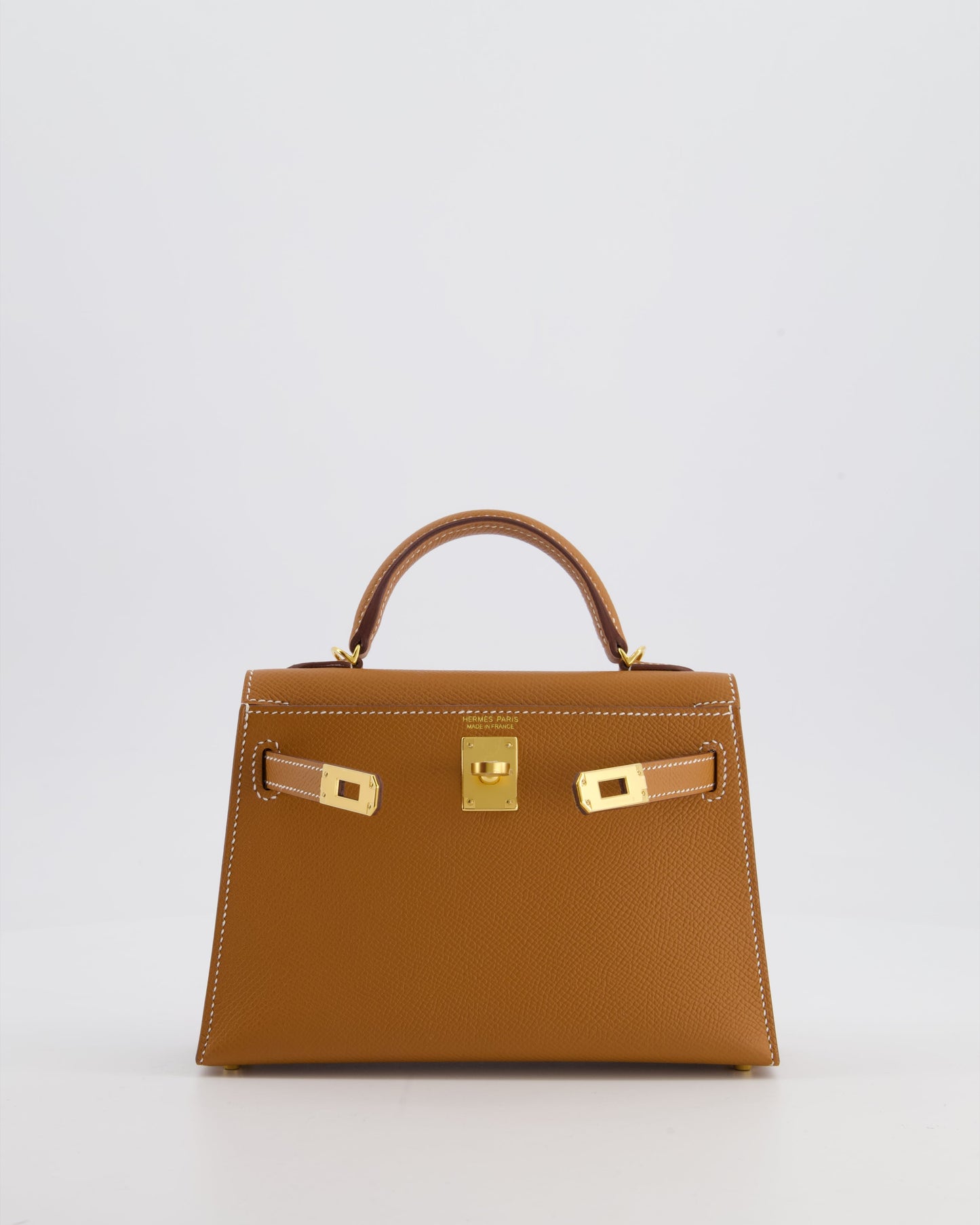 *HOT* Herm�s Mini Kelly II 20 Bag in Gold Epsom Leather with Gold Hardware