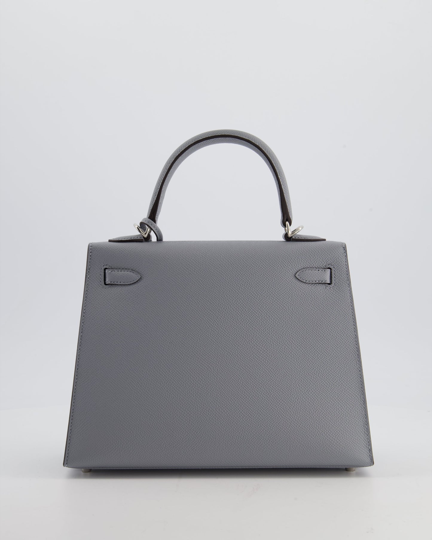 Herm�s Kelly 25 Sellier Bag in Gris Pantin Epsom Leather with Palladium Hardware