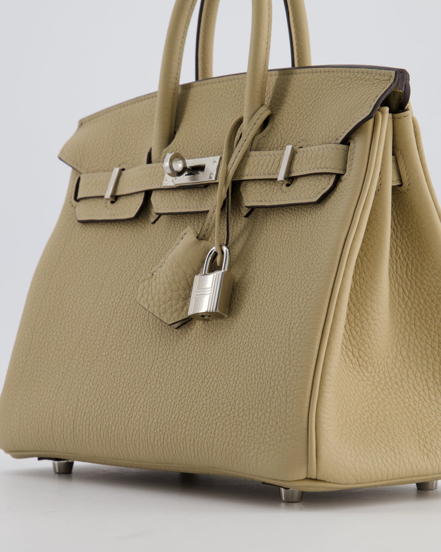 *RARE* Herm�s Birkin 25 Retourne Bag in Trench Togo Leather with Palladium Hardware