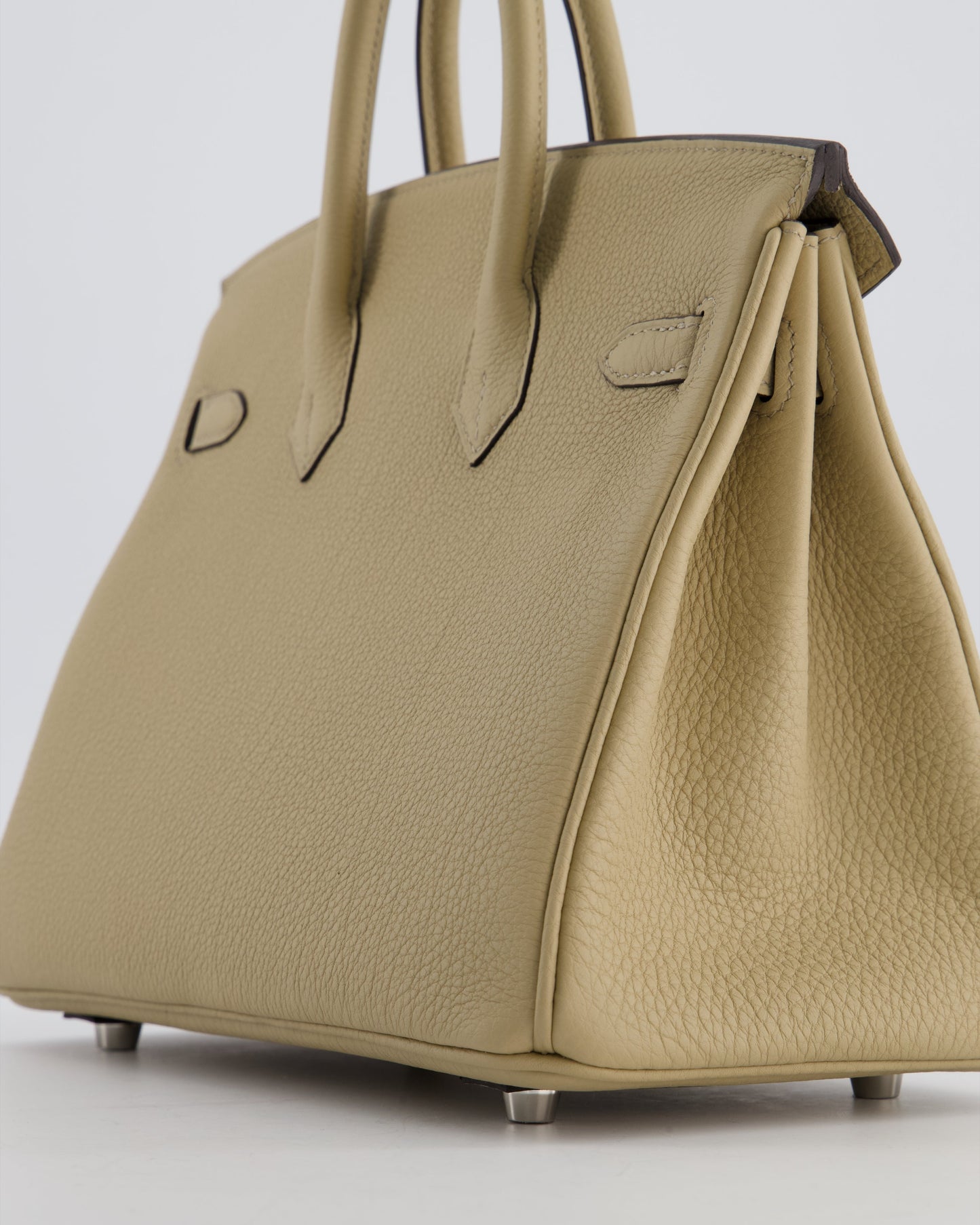 *RARE* Herm�s Birkin 25 Retourne Bag in Trench Togo Leather with Palladium Hardware