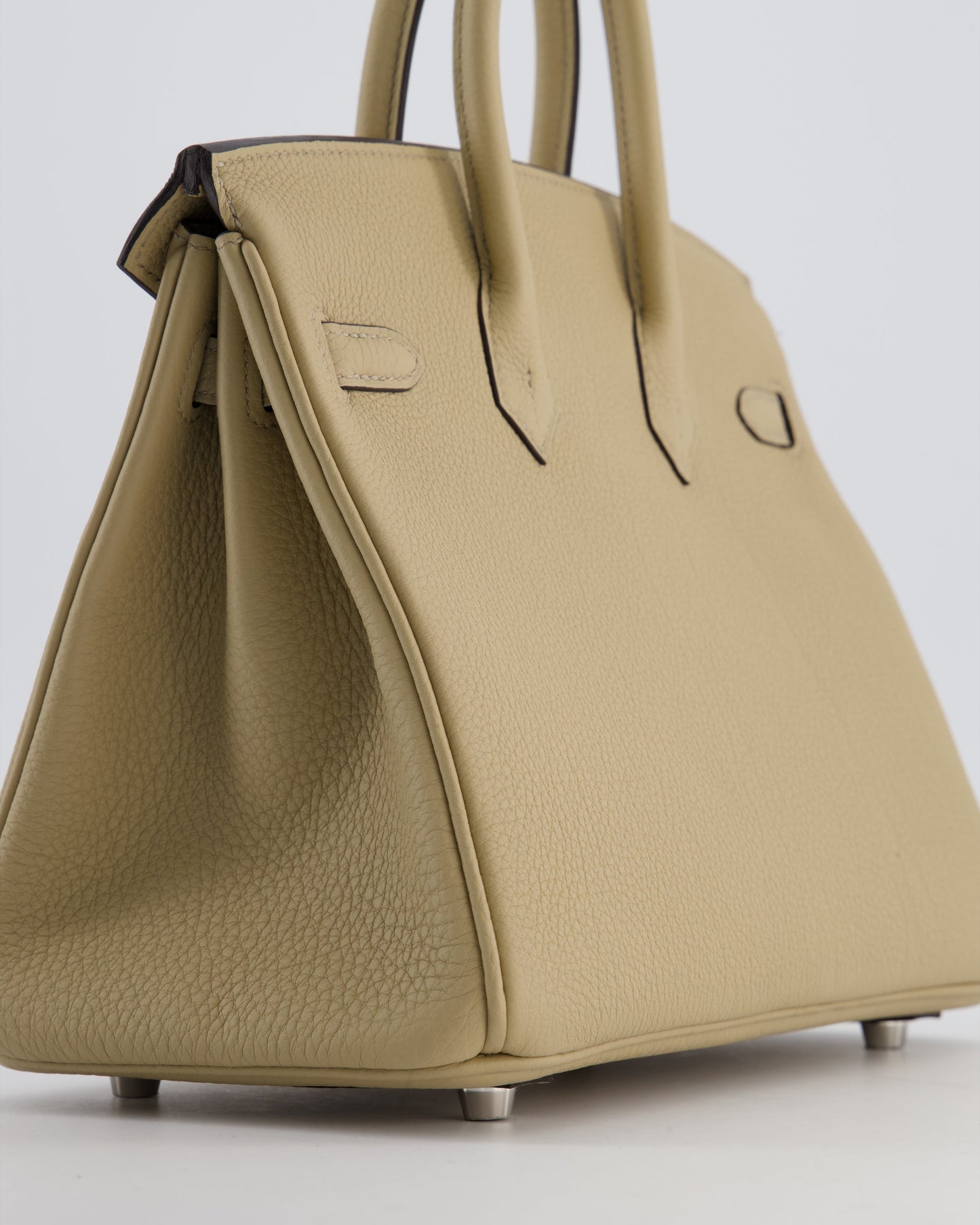*RARE* Herm�s Birkin 25 Retourne Bag in Trench Togo Leather with Palladium Hardware