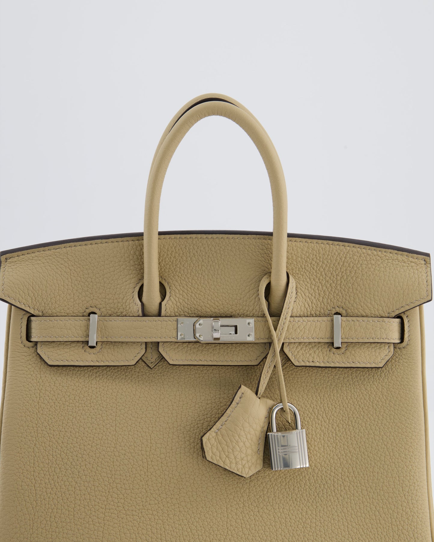 *RARE* Herm�s Birkin 25 Retourne Bag in Trench Togo Leather with Palladium Hardware