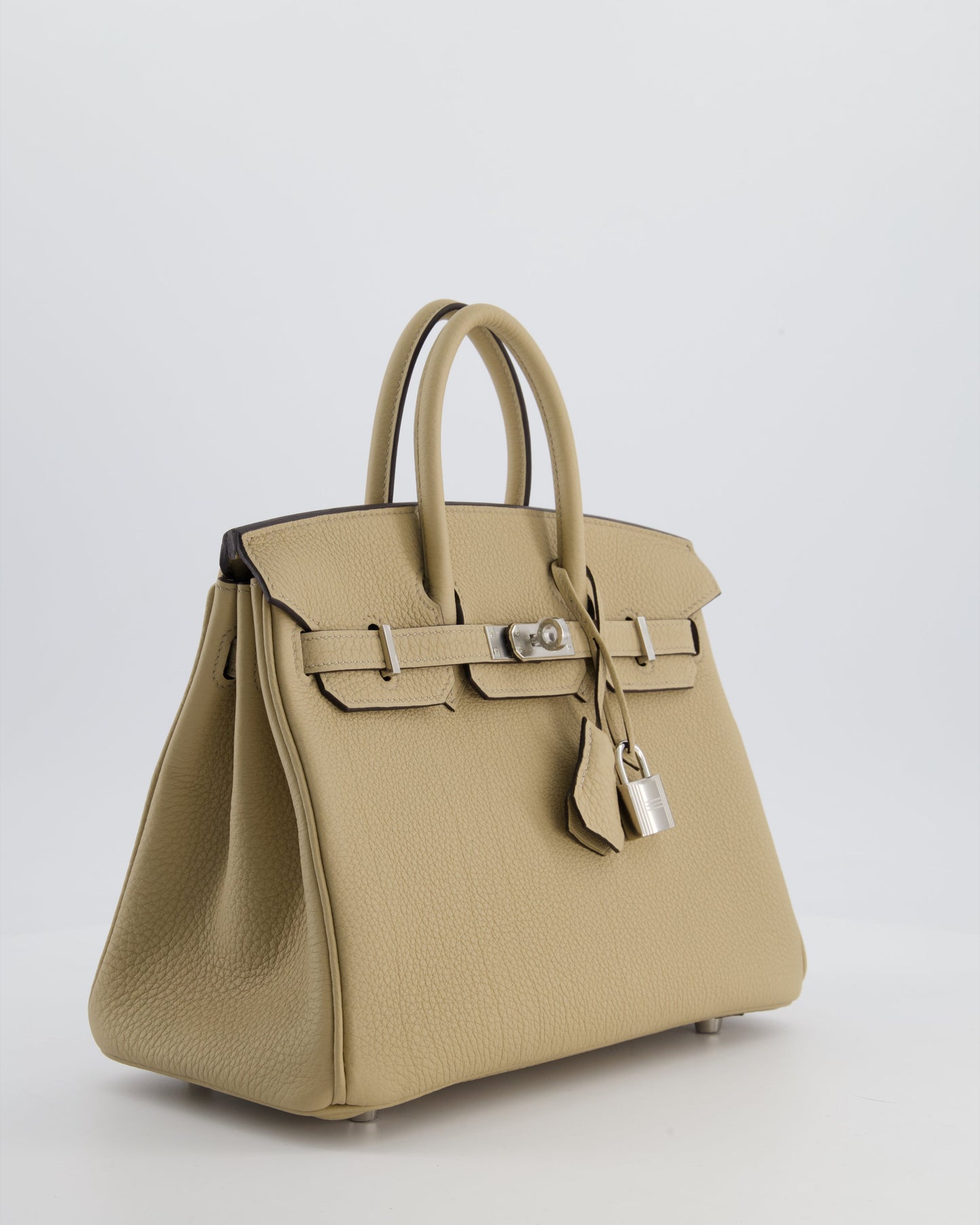 *RARE* Herm�s Birkin 25 Retourne Bag in Trench Togo Leather with Palladium Hardware
