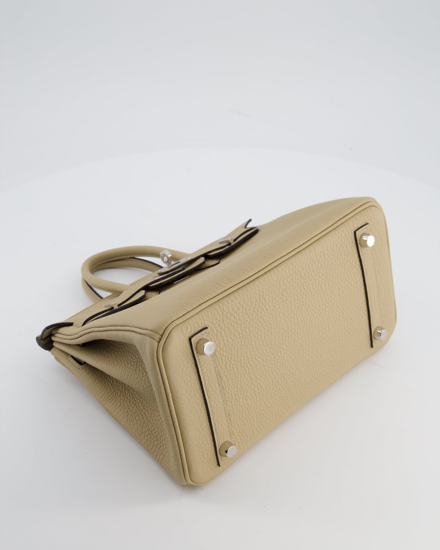 *RARE* Herm�s Birkin 25 Retourne Bag in Trench Togo Leather with Palladium Hardware