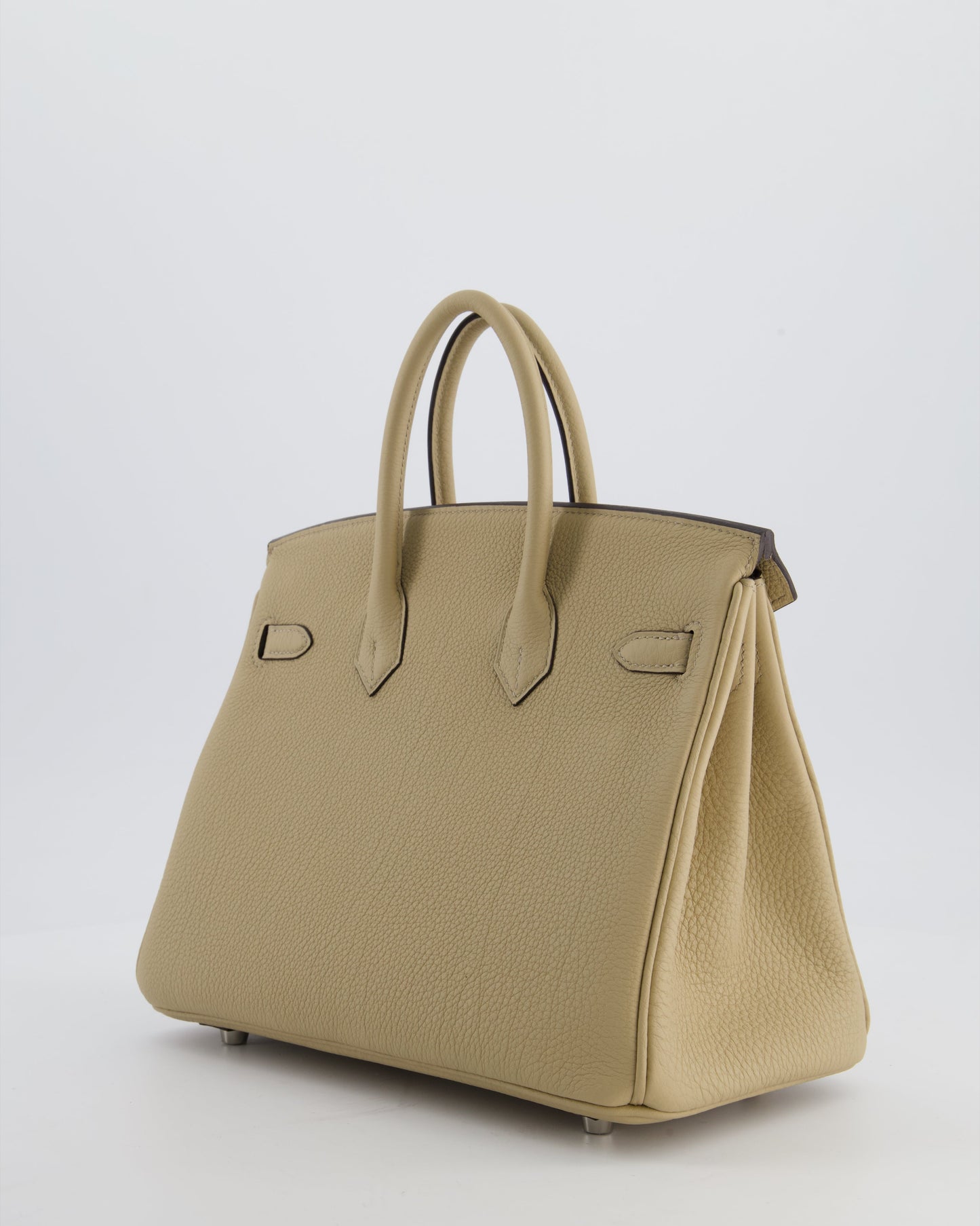*RARE* Herm�s Birkin 25 Retourne Bag in Trench Togo Leather with Palladium Hardware