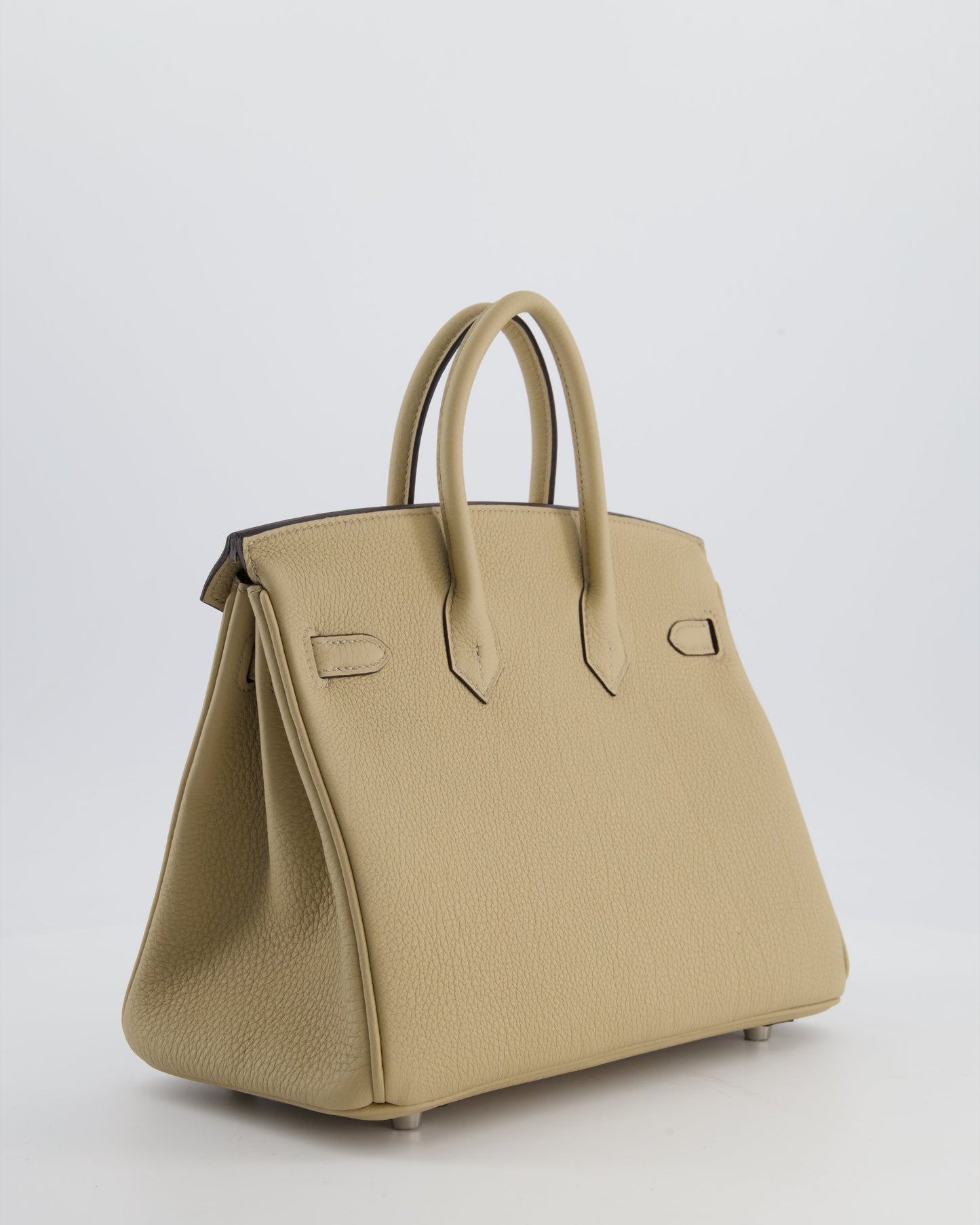 *RARE* Herm�s Birkin 25 Retourne Bag in Trench Togo Leather with Palladium Hardware
