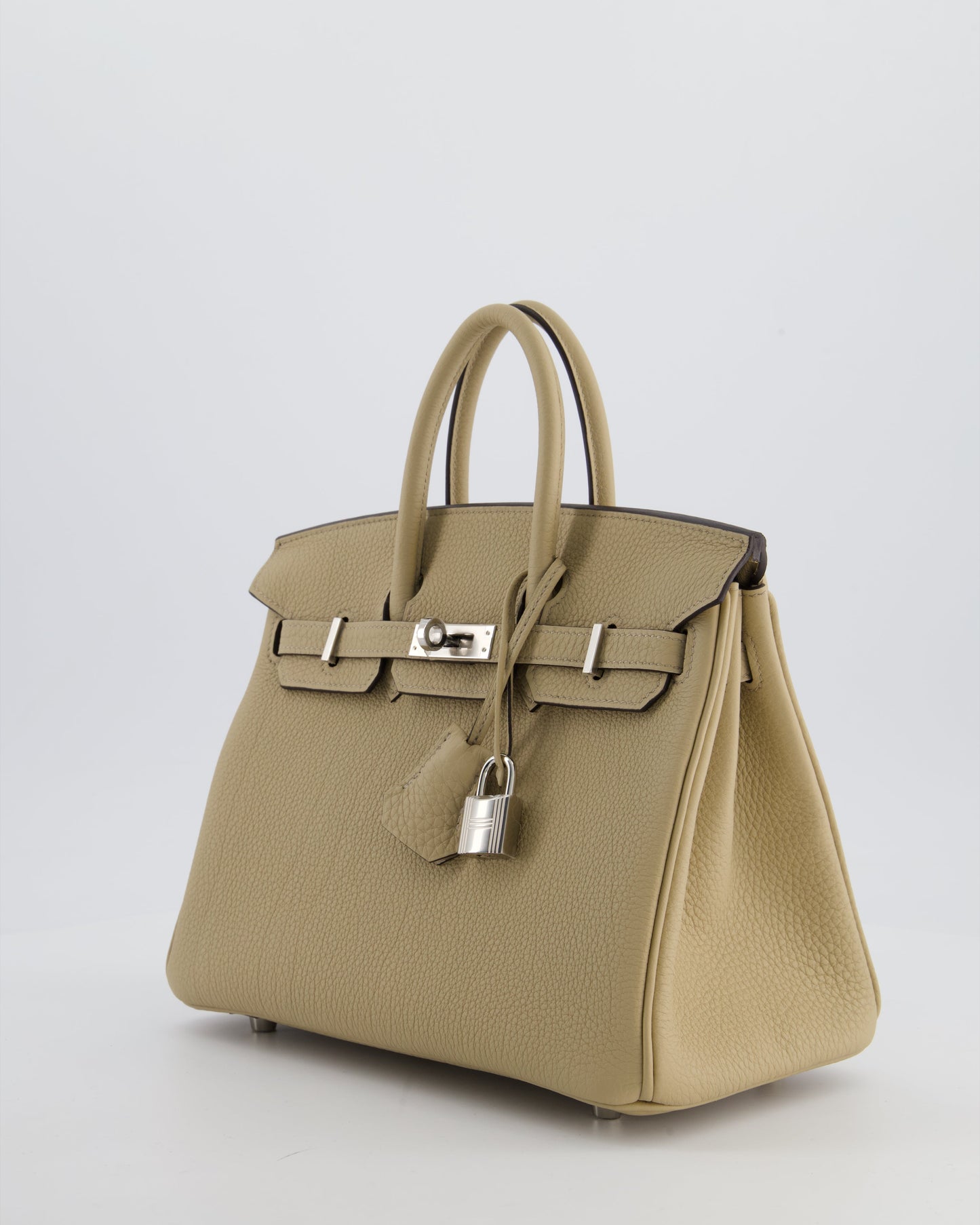 *RARE* Herm�s Birkin 25 Retourne Bag in Trench Togo Leather with Palladium Hardware
