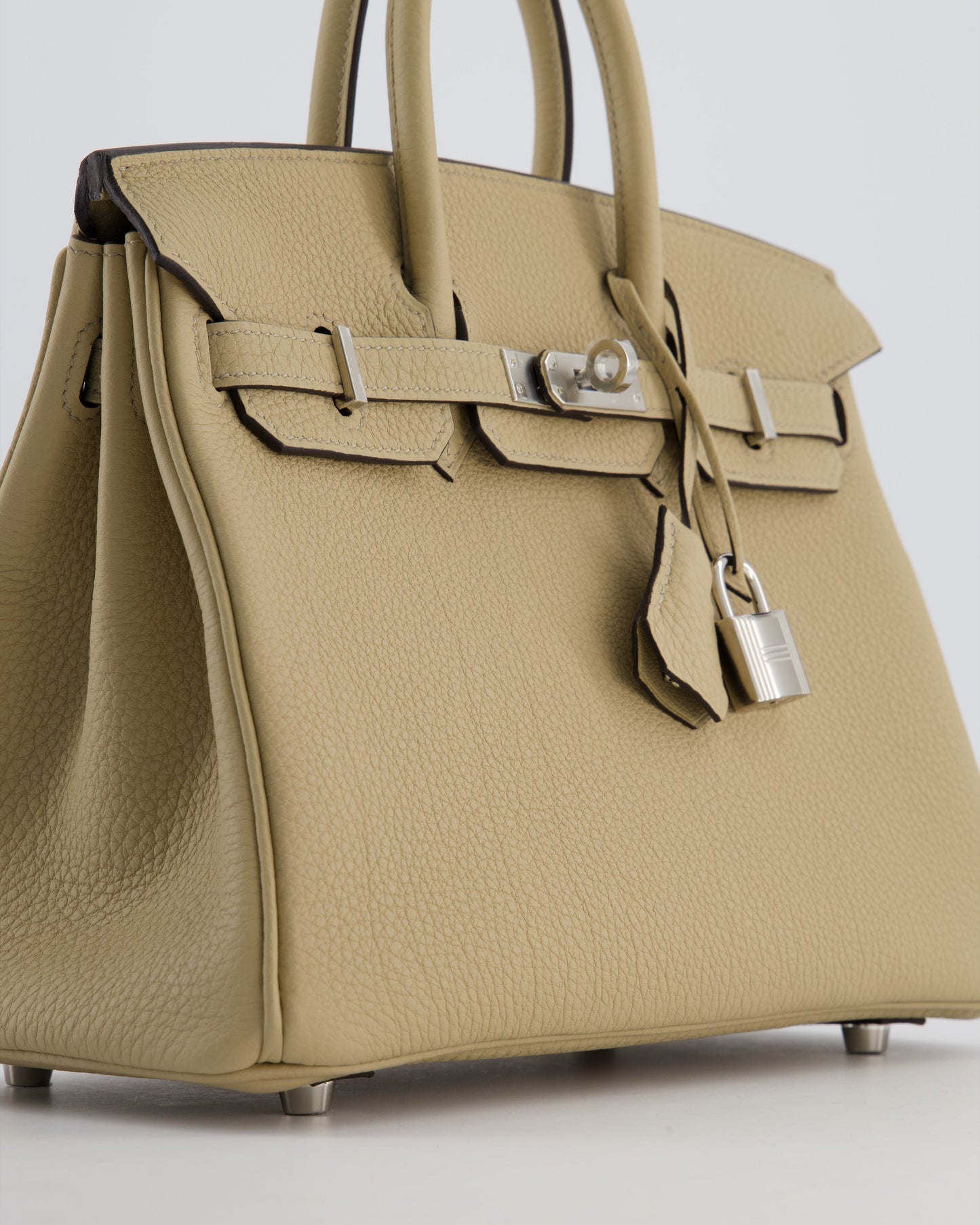 *RARE* Herm�s Birkin 25 Retourne Bag in Trench Togo Leather with Palladium Hardware