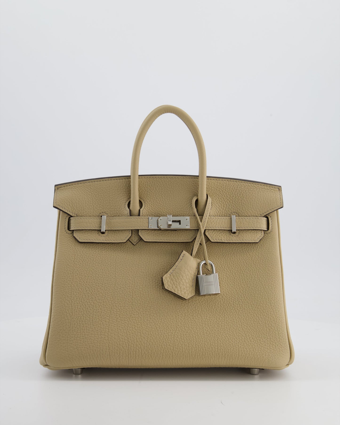 *RARE* Herm�s Birkin 25 Retourne Bag in Trench Togo Leather with Palladium Hardware