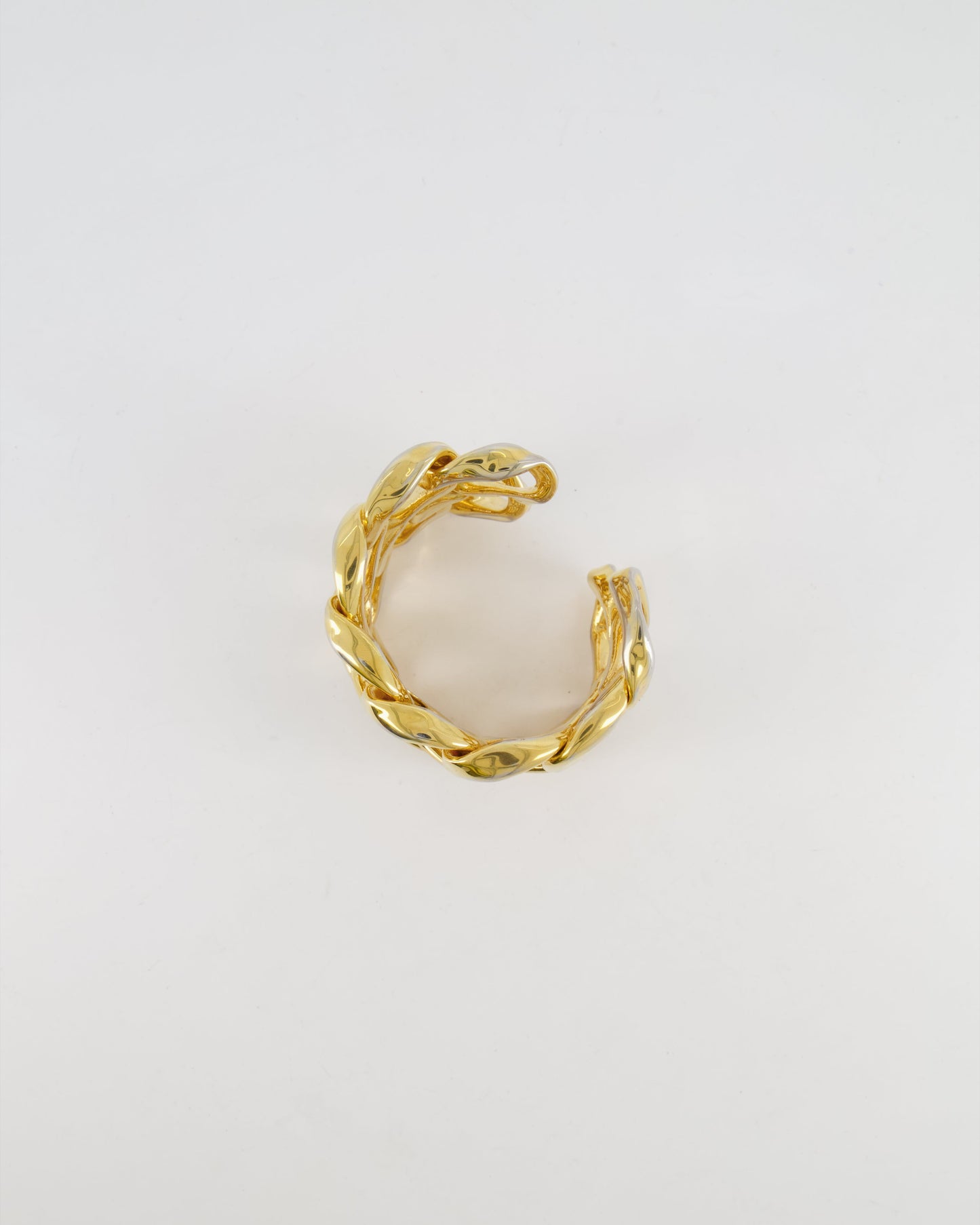 Chanel 2003   Shiny Gold Chain Bangle Bracelet
