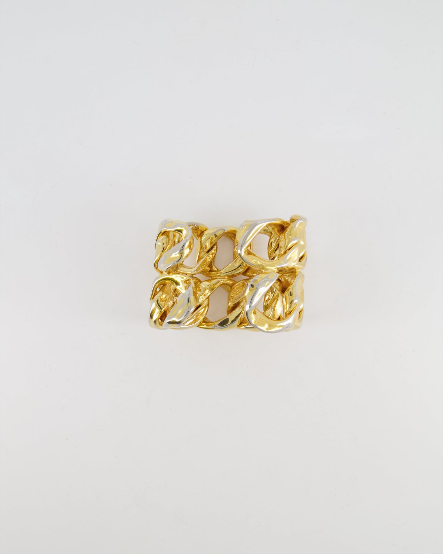 Chanel 2003   Shiny Gold Chain Bangle Bracelet