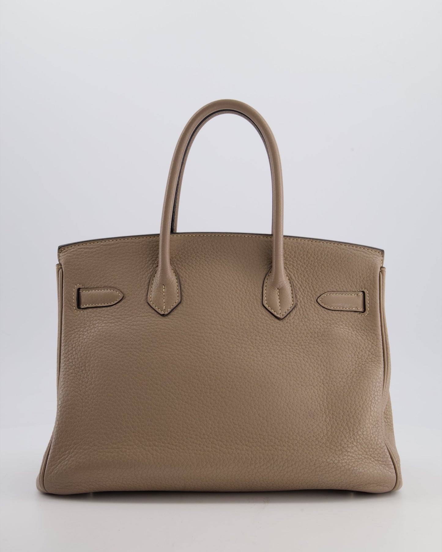 *FIRE PRICE* Herm�s Birkin 30 Retourne Bag in Gris Tourterelle Clemence Leather with Palladium Hardware