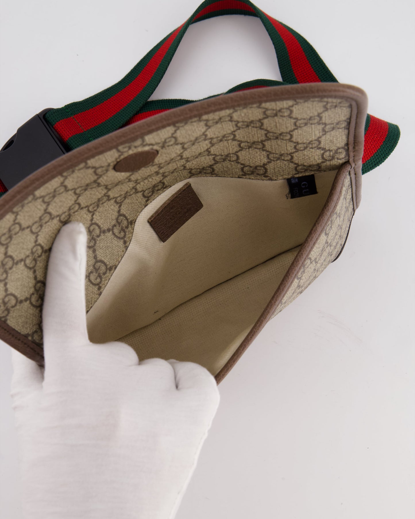 Gucci Brown Monogram Canvas Neo   GG Supreme Belt Bag with Gold Hardware