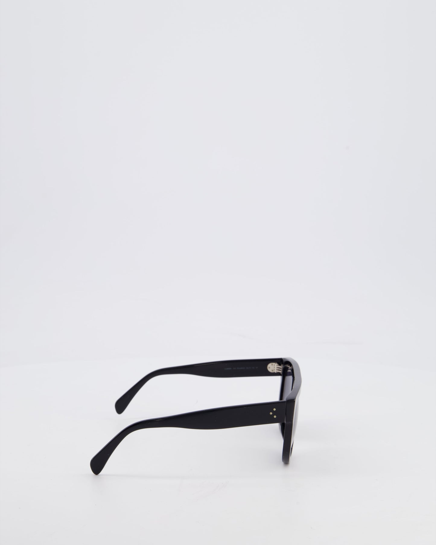 Celine Black Flat Top Aviator CL4001IN 58 Sunglasses