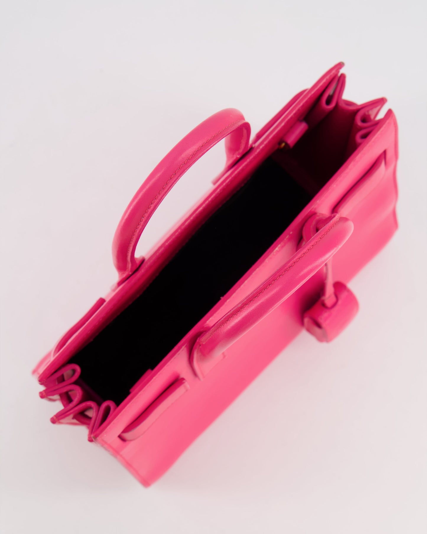 Saint Laurent Hot Pink Mini Sac De Jour Bag with Gold Hardware RRP £2,040