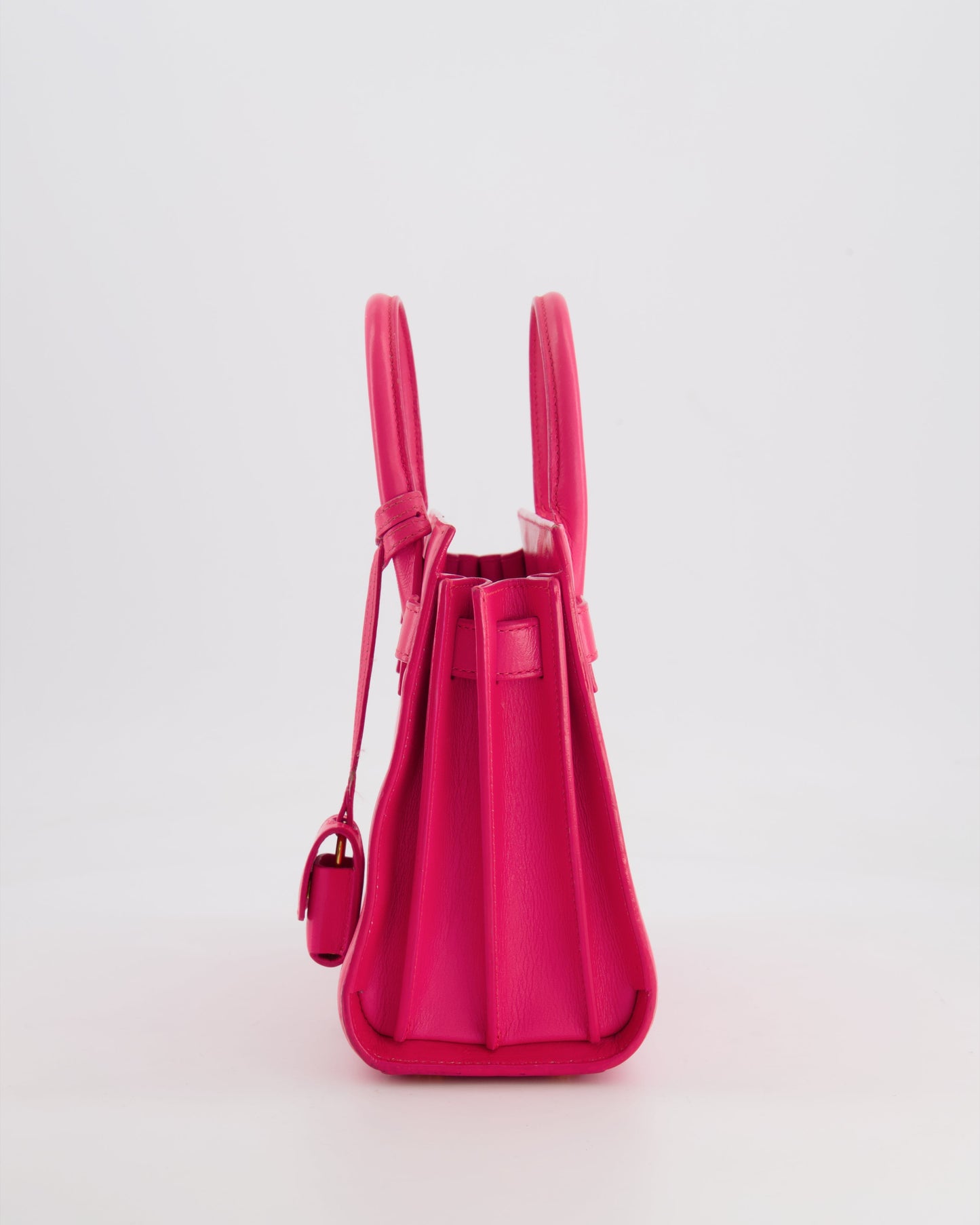Saint Laurent Hot Pink Mini Sac De Jour Bag with Gold Hardware RRP £2,040