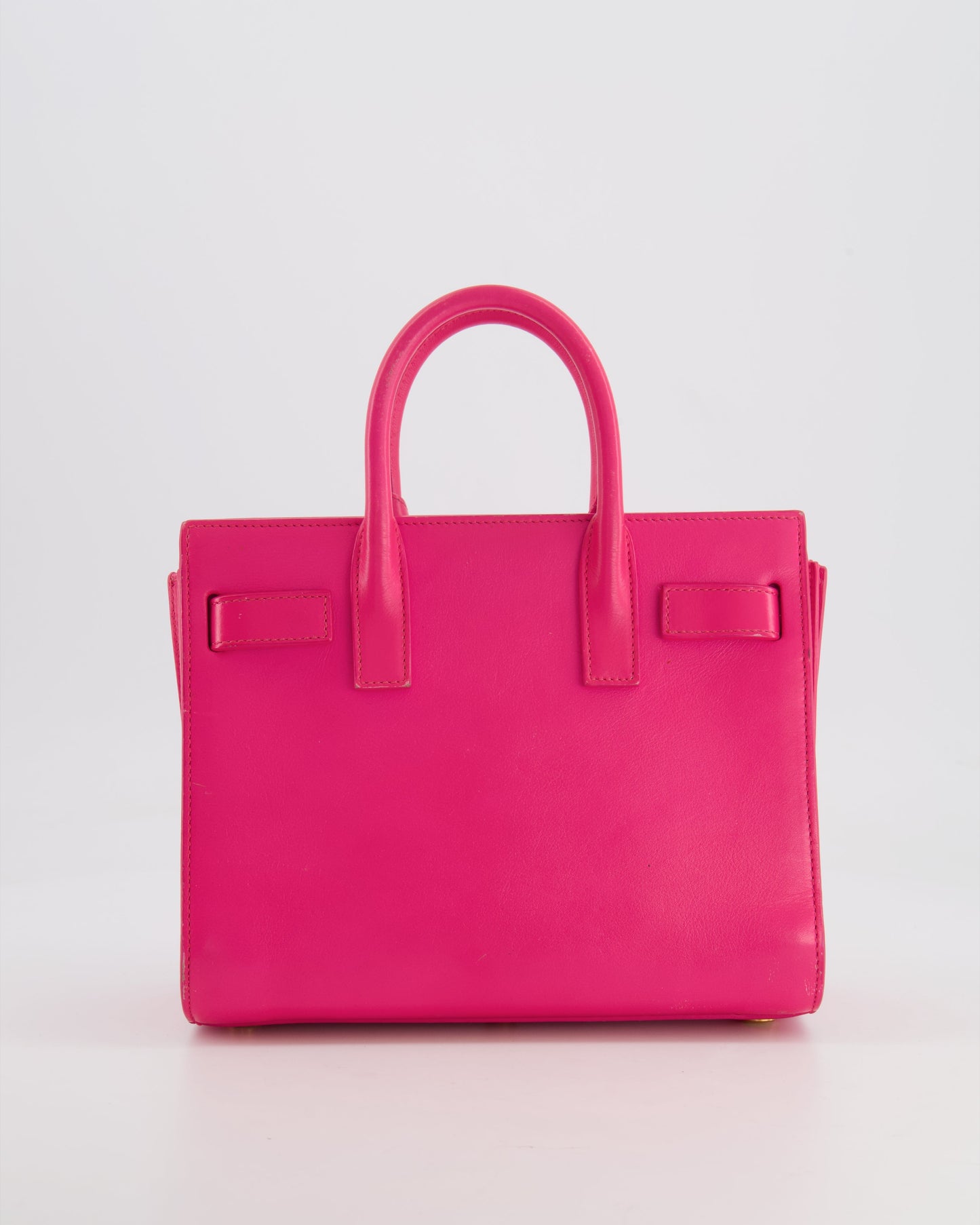 Saint Laurent Hot Pink Mini Sac De Jour Bag with Gold Hardware RRP £2,040