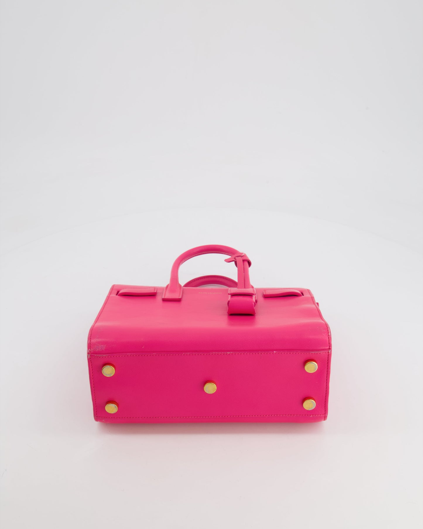 Saint Laurent Hot Pink Mini Sac De Jour Bag with Gold Hardware RRP £2,040