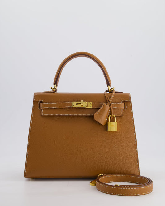 *HOLY GRAIL* Herm�s Kelly 25 Sellier Bag in Gold Epsom Leather with Gold Hardware