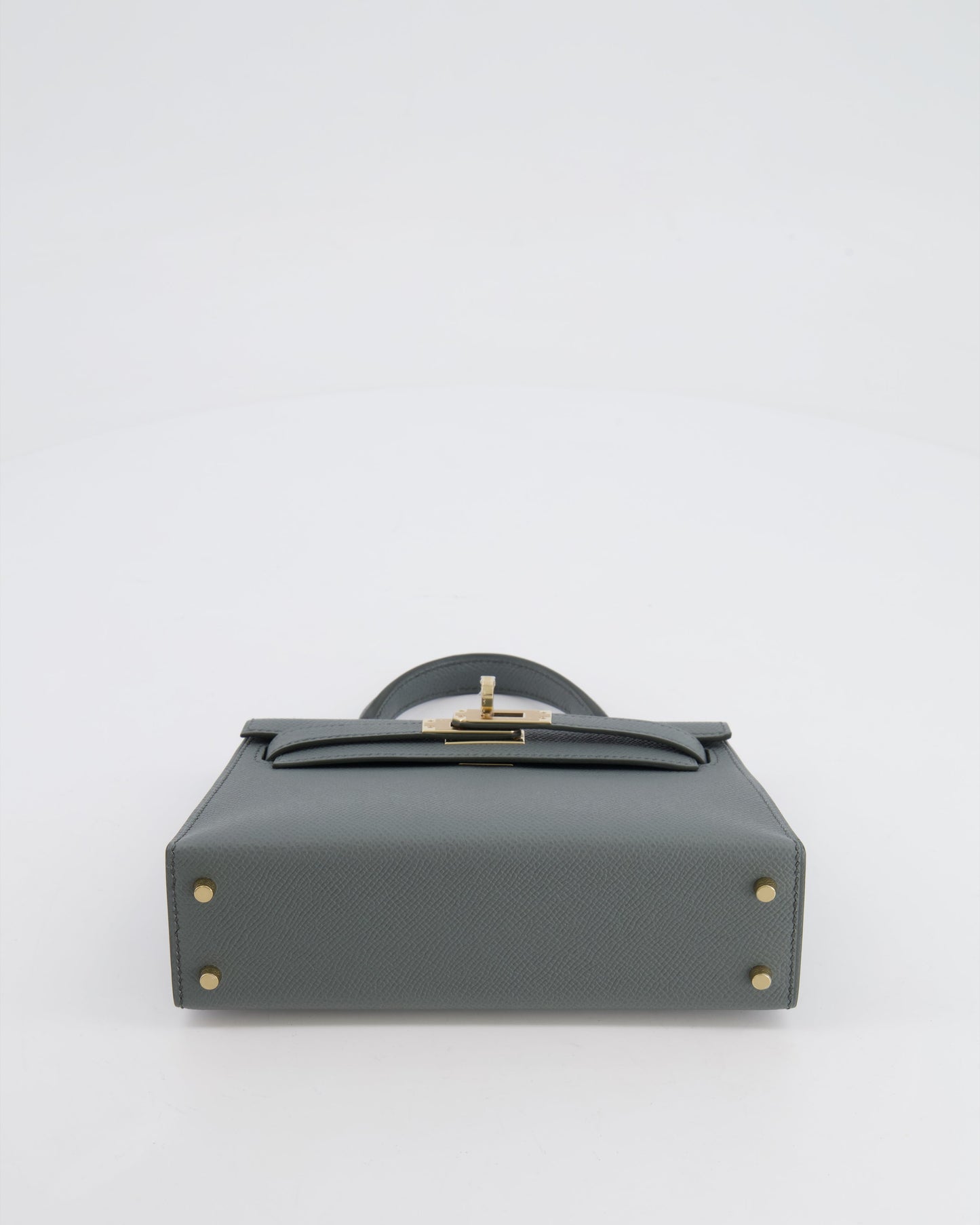 *RARE* Herm�s Mini Kelly II 20 Bag in Vert Amande Epsom Leather with Permabrass Hardware