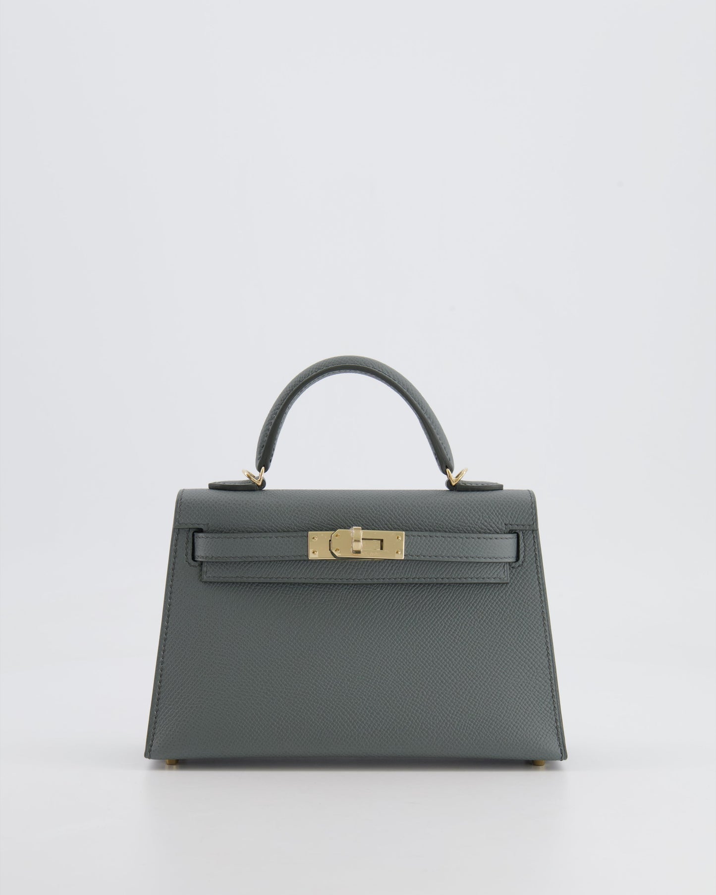 *RARE* Herm�s Mini Kelly II 20 Bag in Vert Amande Epsom Leather with Permabrass Hardware