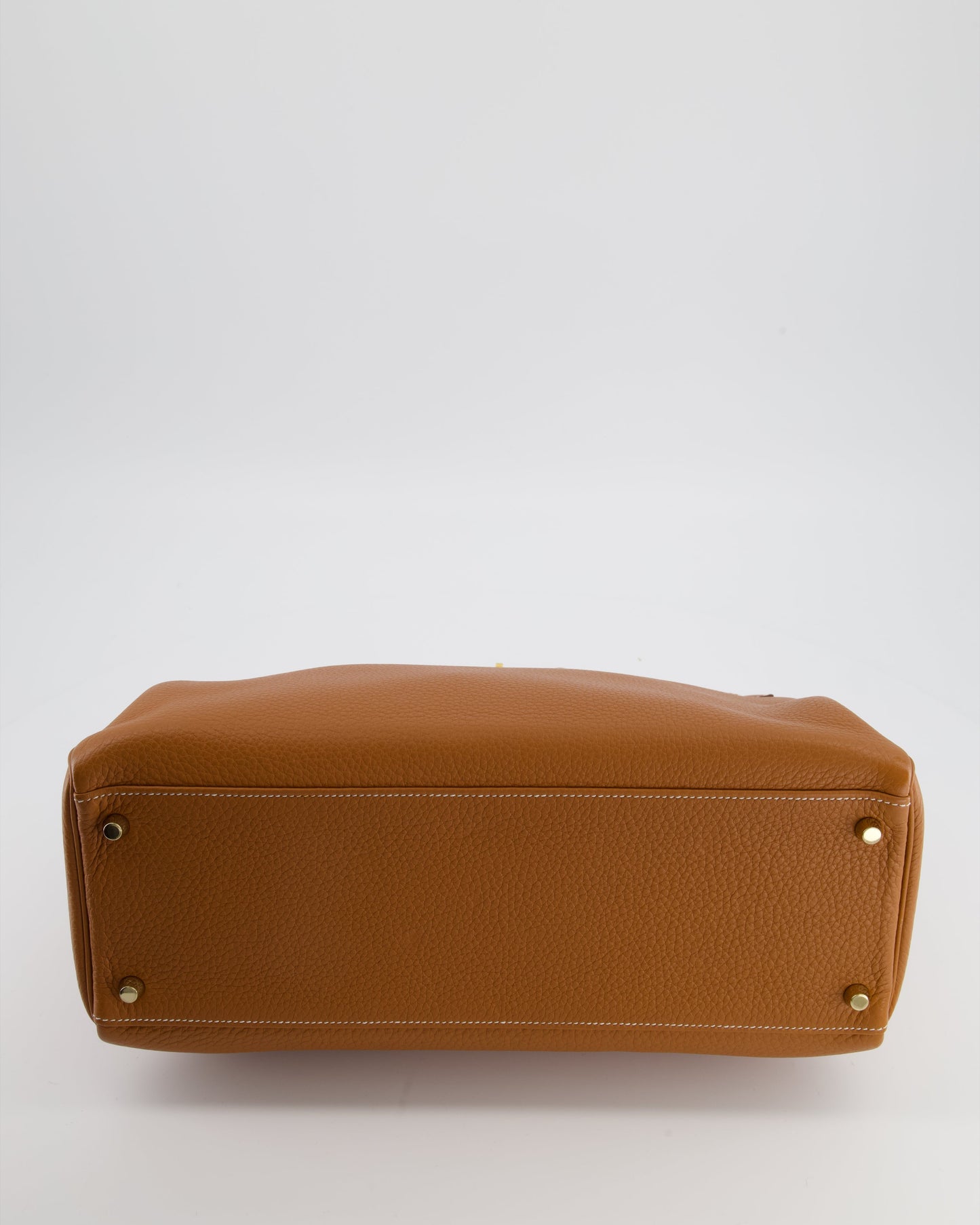 *RARE* Herm�s Kelly 35 Retourne Bag in Gold Togo Leather with Gold Hardware
