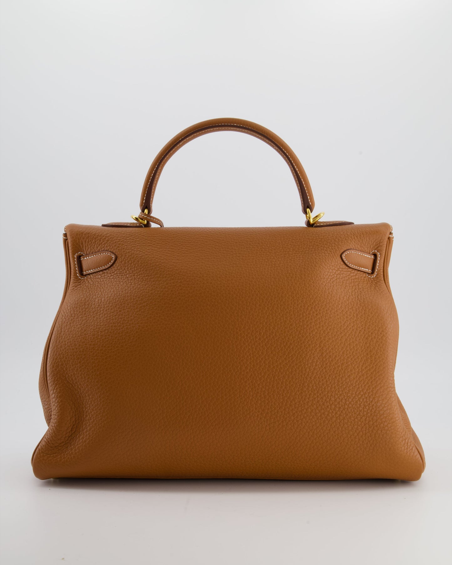 *RARE* Herm�s Kelly 35 Retourne Bag in Gold Togo Leather with Gold Hardware
