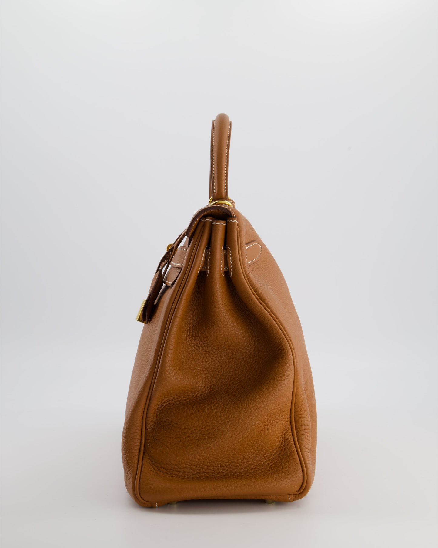 *RARE* Herm�s Kelly 35 Retourne Bag in Gold Togo Leather with Gold Hardware